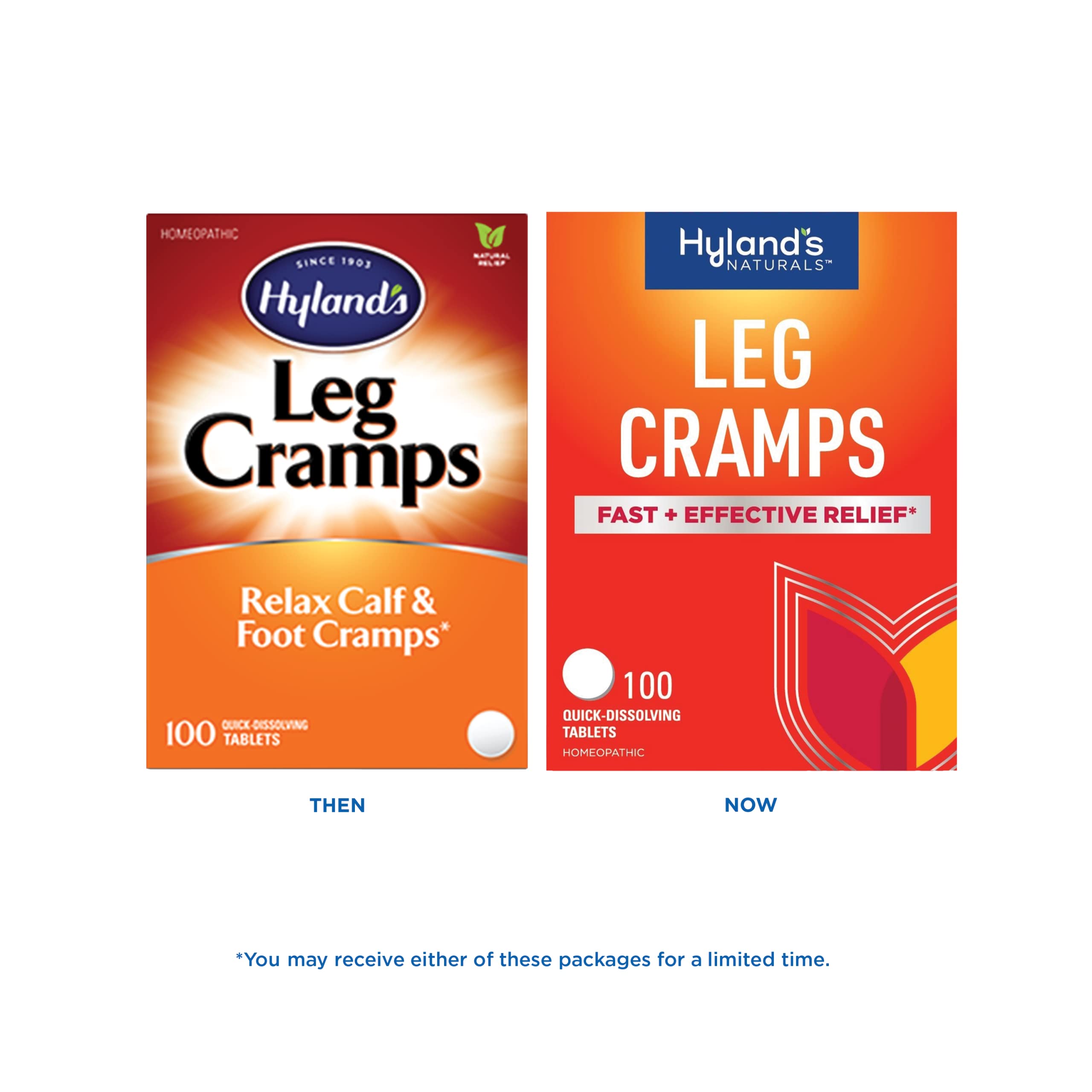 Hyland's Relax Calf and Foot Cramps, 100 Tablets each (Value Pack of 3)