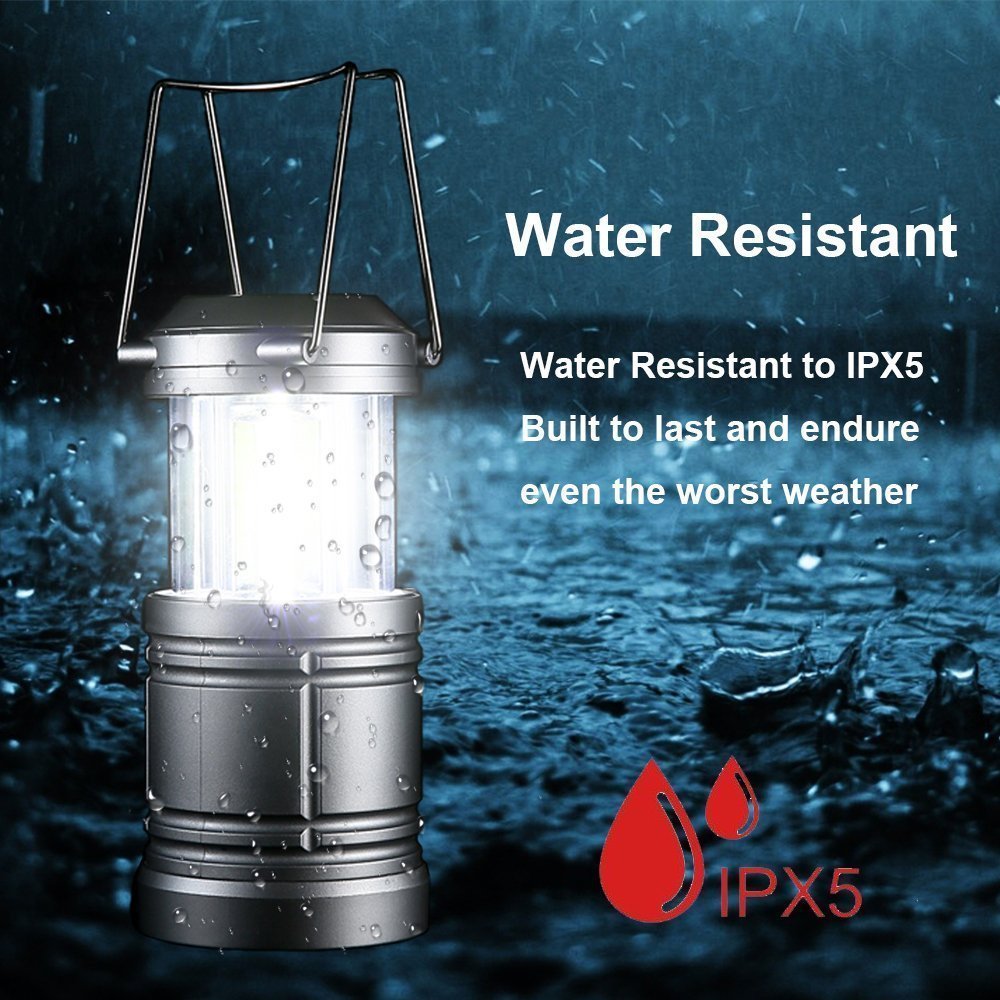 LED Camping Lantern Lights - 500 Lumens Collapsible Camping Lights - Power Outage Lantern Battery Powered for Emergency, Hurricane, Storms, 4 Pack