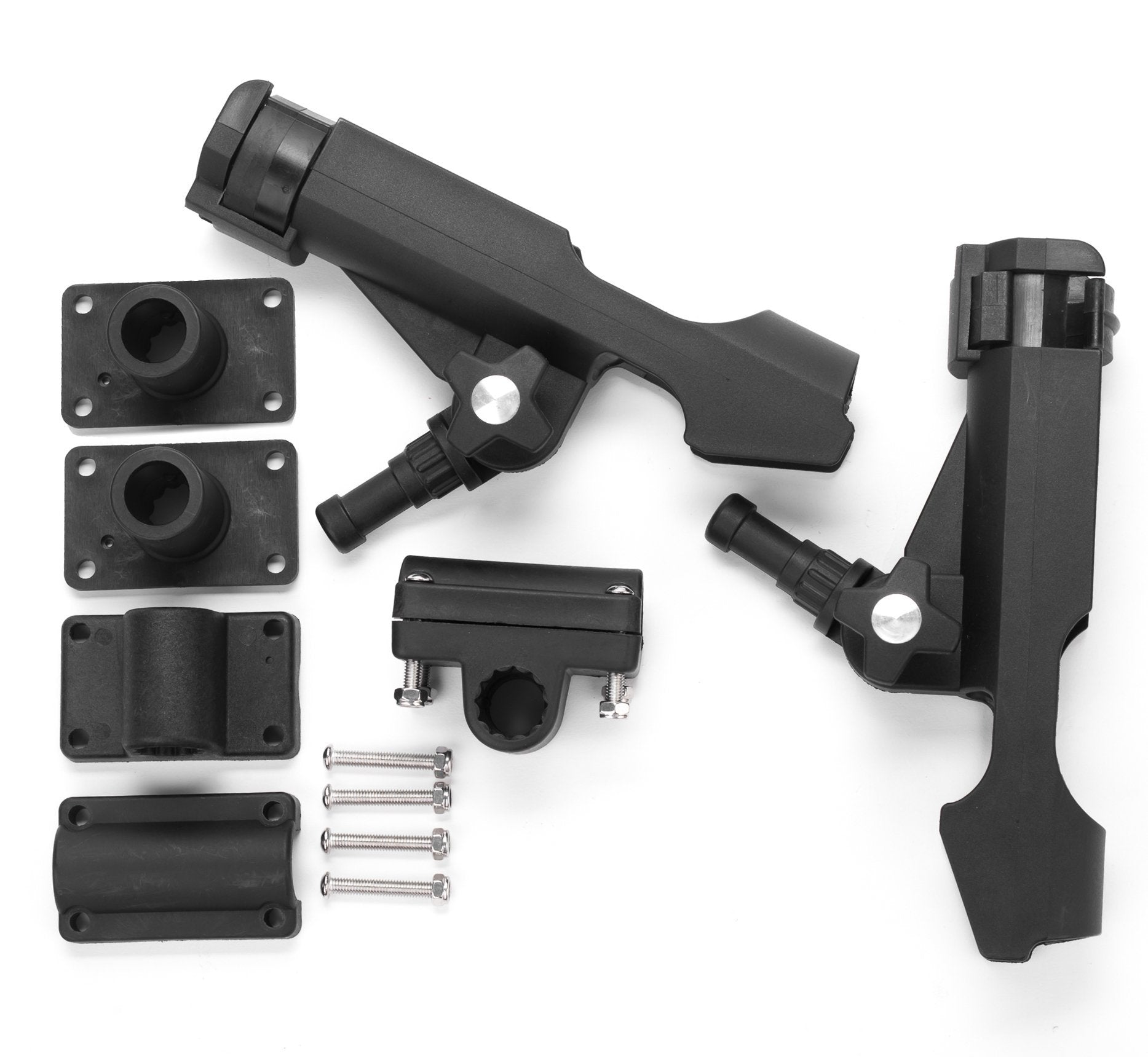 Bekith 2 Pack Fishing Rod Holder with Combo Mount, Adjustable Fishing Boat Rod Holder, Black Finish