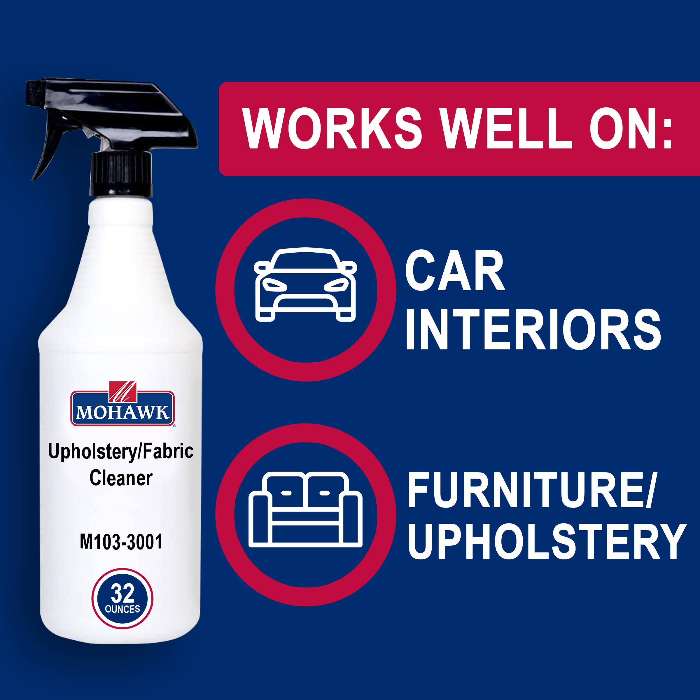 Mohawk Finishing Products Upholstery/Fabric Cleaner, 32-oz Bottle, M103-3001