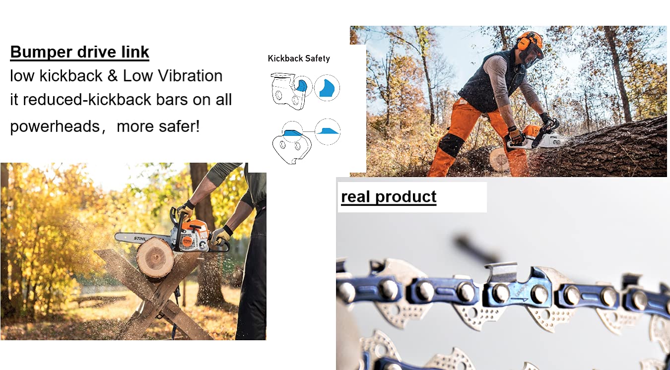 LTACOOL 18 Inch Chainsaw Chain 0.063 0.325 74DL Compatible with Stihl 26RM3 74 MS260 MS261 MS270 MS280 MS290 MS360 MS361 MS380; TriLink CL26374TL2 ; Oregon 22BPX074G L74; Husq. H28-74