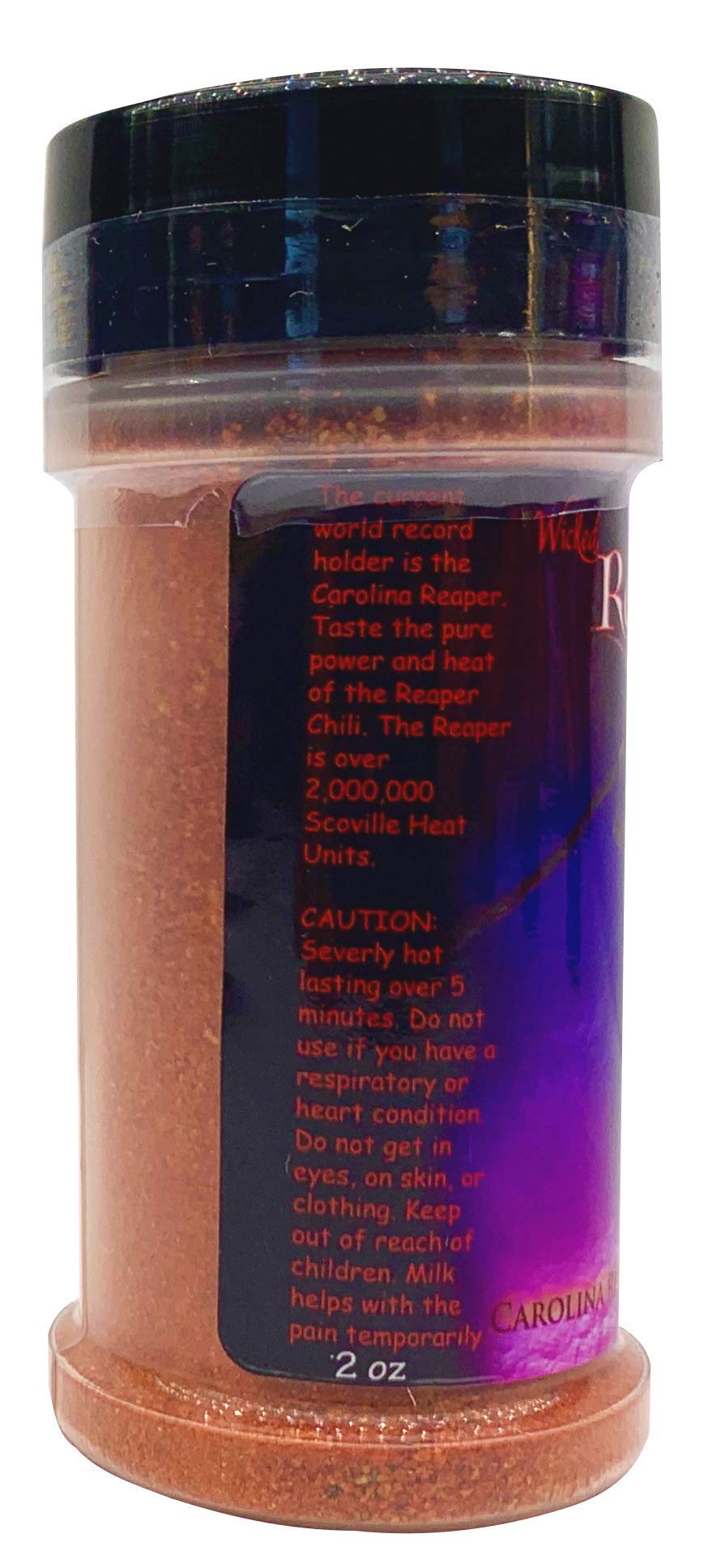 Wicked Reaper Carolina Reaper Chili Powder β 2 oz | Extreme Heat Dried Spice, 2.2 Million+ Scoville Heat Units | All-Natural Ghost Pepper Alternative