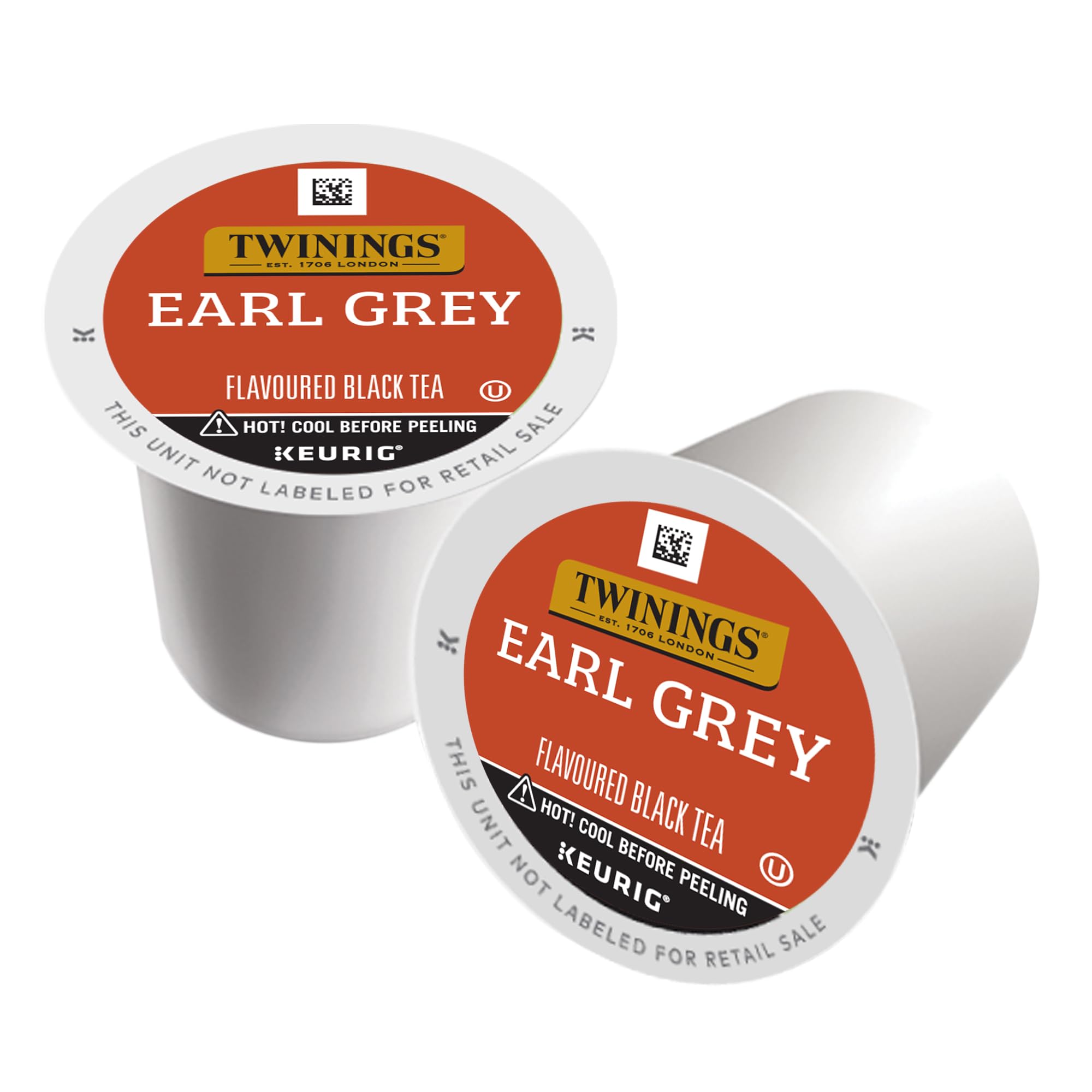 Twinings Earl Grey Black Tea K-Cup Pods for Keurig, 24 Count (Pack of 2), Flavoured with Citrus and Bergamot, Caffeinated, Enjoy Hot or Iced