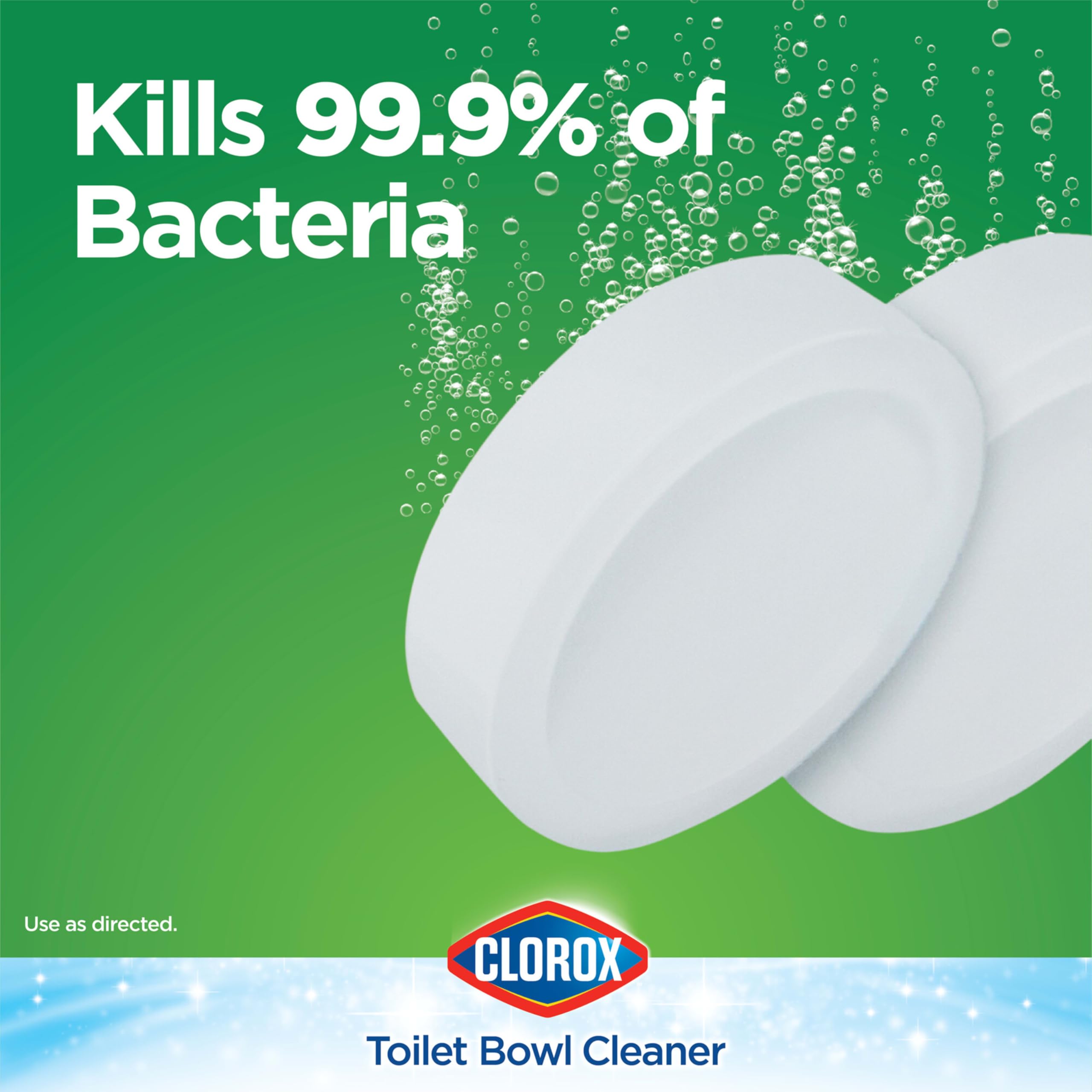 Clorox Ultra Clean Toilet Tablets Bleach 2 Count, 3.5 Ounces Each (Package May Vary)