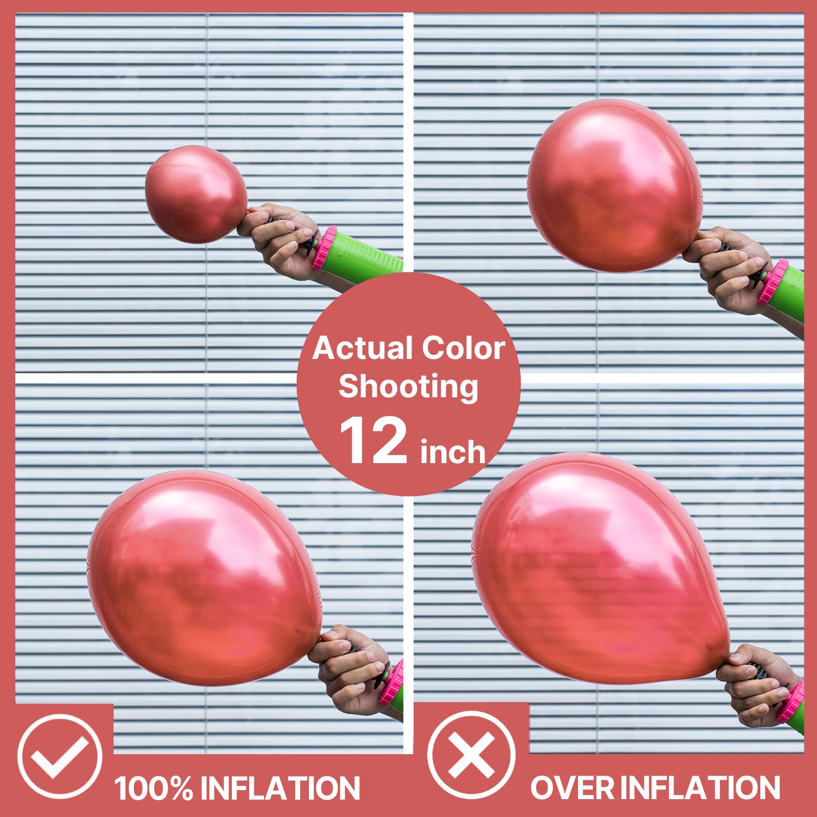 PartyWoo Metallic Balloons 66pcs 12 Inch Metallic Blue Silver Gold Purple Pink Green Rose Gold Latex Balloons for Baby Shower Wedding Engagement Unicorn Rainbow Birthday Party Decorations