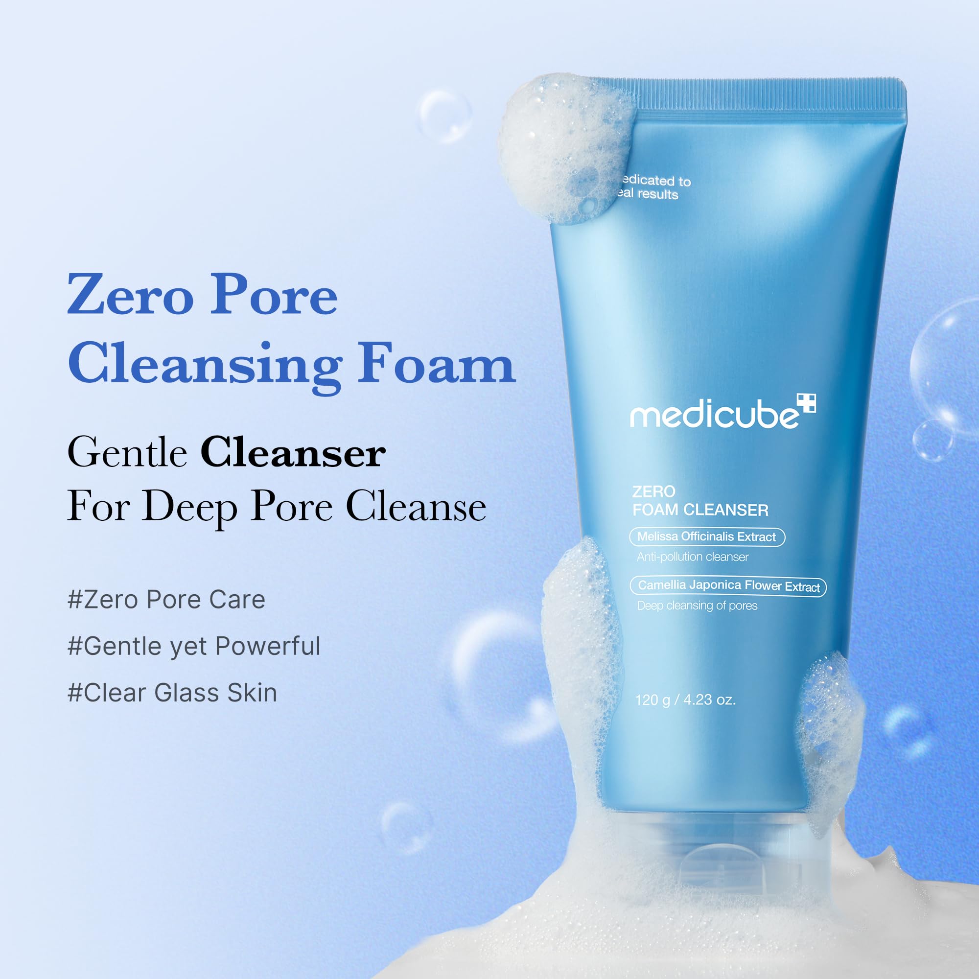 medicube Zero Foam Cleanser for Sensitive Skin - Sebum Control, Moisture Balance, and Pore Minimization | Korean Skincare