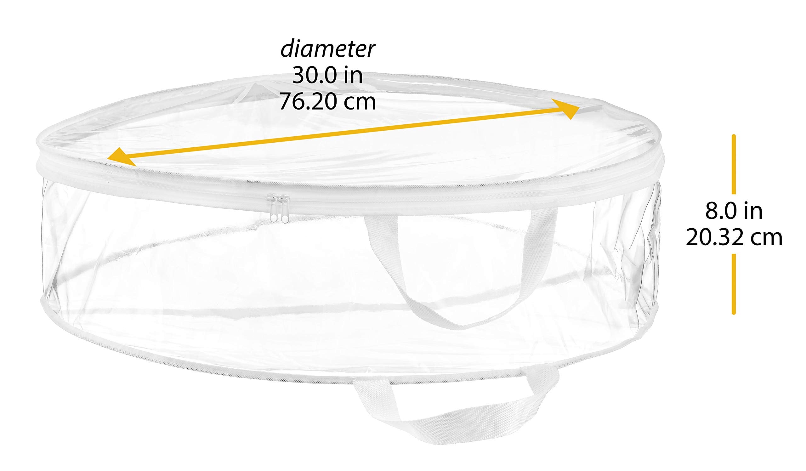 Whitmor Clear Everyday Wreath Bag, 30 Inch