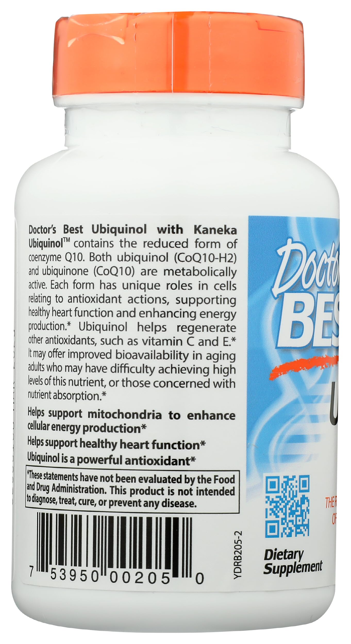 Doctors Best Ubiquinol, Reduced-Form Coenzyme Q10, Non-GMO, Gluten Free, Soy Free 60 Softgels