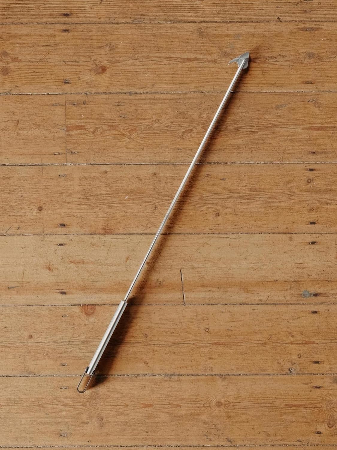 Breeo 40" Fire Pit Poker - Heavy-Duty Stainless Steel Outdoor Campfire Tool - Laser Welded Fireplace Stick with Leather Loop - Durable Camping & Fire Pit Equipment for Log Control & Grilling