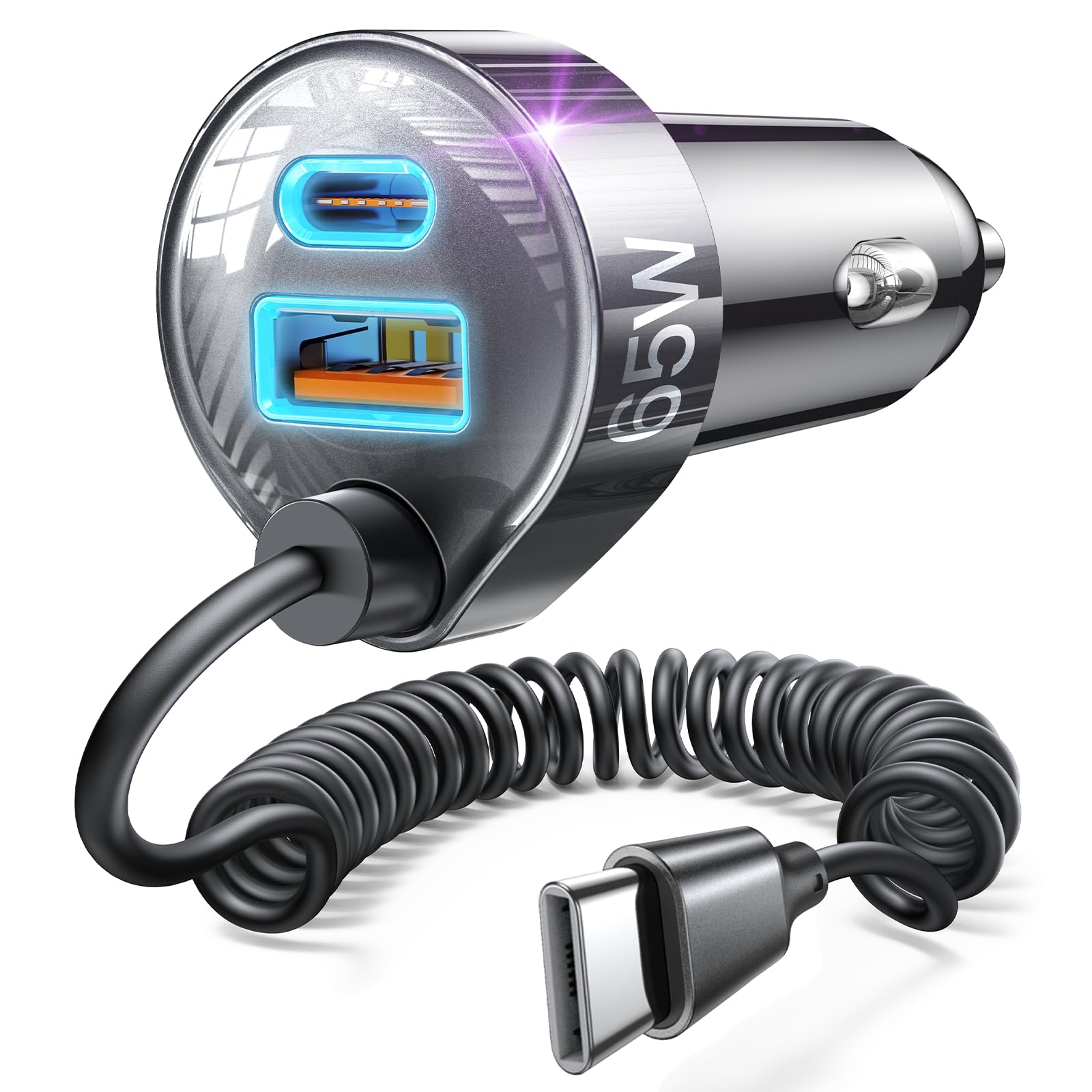 LISEN 90W for iPhone 17 16 15 Pro Max Car Charger USB C Fast Charging,Super Fast for iPhone 15 16 17 Pro Car Charger Type C Adapter Fit iPhone 17 16 15 Air ProMax Plus,Samsung Galaxy S25/24,Android