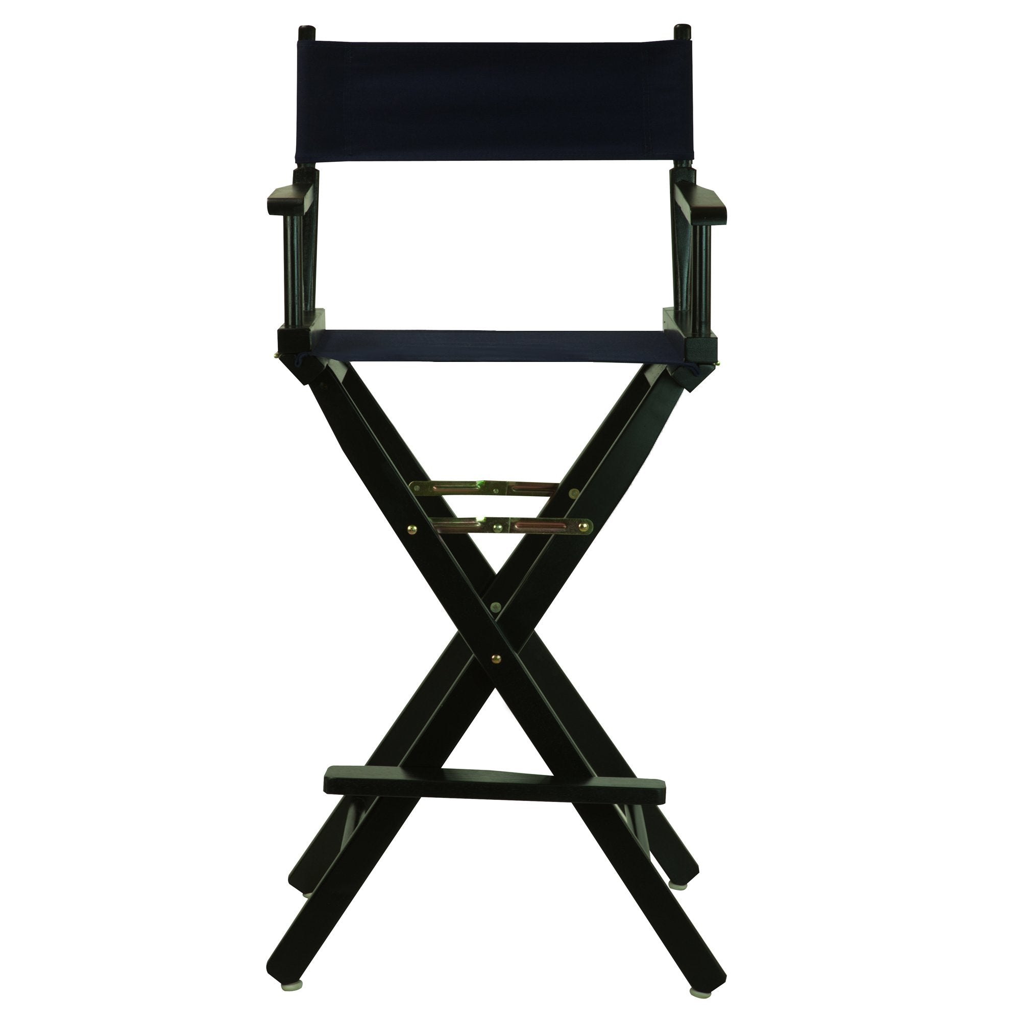 Casual Home 30" Director's Chair Black Frame-with Navy Canvas, Bar Height