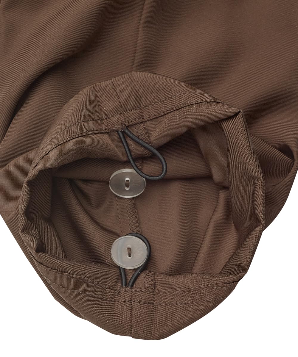 Silvert's Adaptive Clothing & Footwear Women’s Petite Open Back Gabardine Wheelchair Pant - Coffee XL