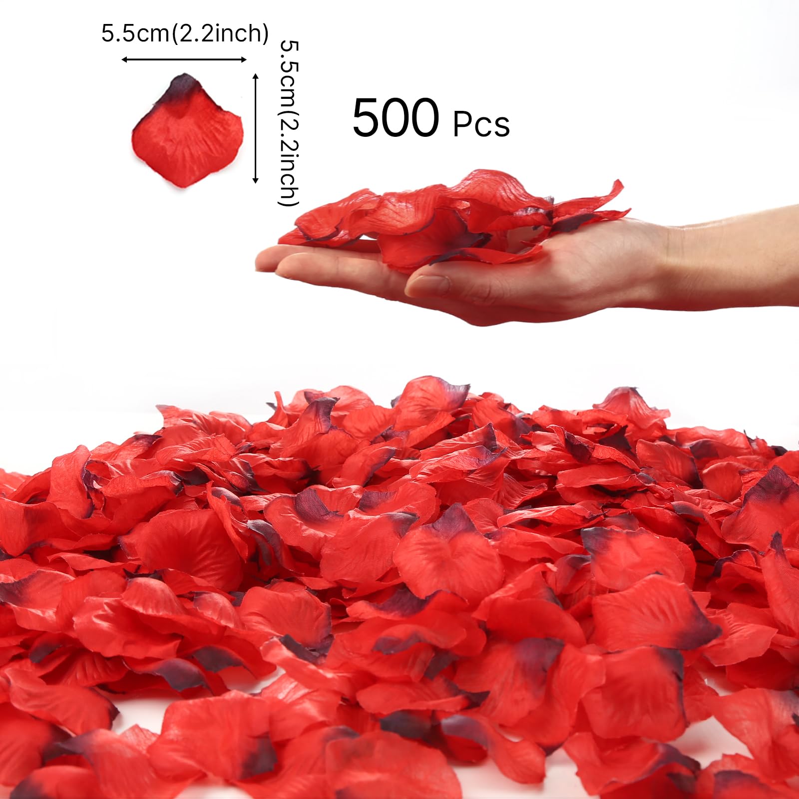 PartyWoo Valentines Balloons, Heart Balloons for Valentines Day Decorations, Valentine Decorations, Valentines Decor 50 Pcs-1287