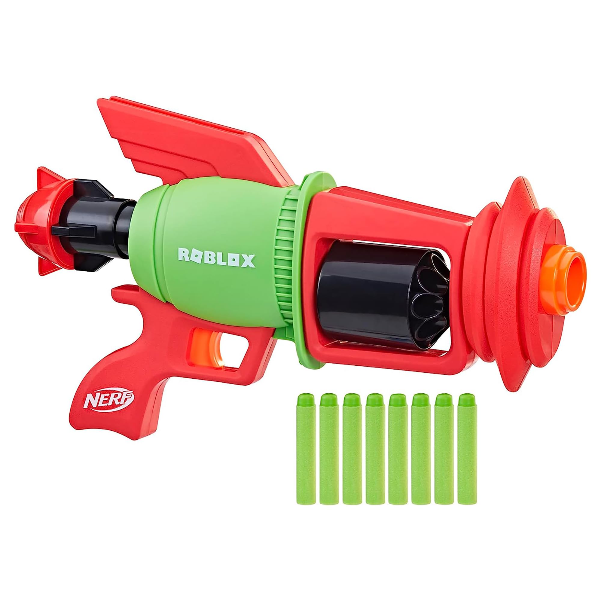 Nerf Roblox Build A Boat for Treasure: Spacelock Ray Blaster, Includes Code to Redeem Exclusive Virtual Item, 8 Elite Darts