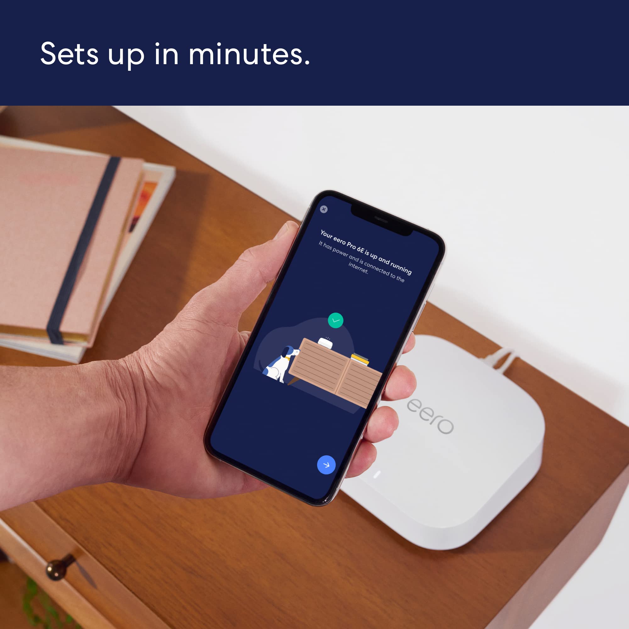 Amazon eero Pro 6E mesh wifi router (newest model) - 2.5 Gbps Ethernet, Coverage up to 4,000 sq. ft., Connect 100+ devices, 2-Pack