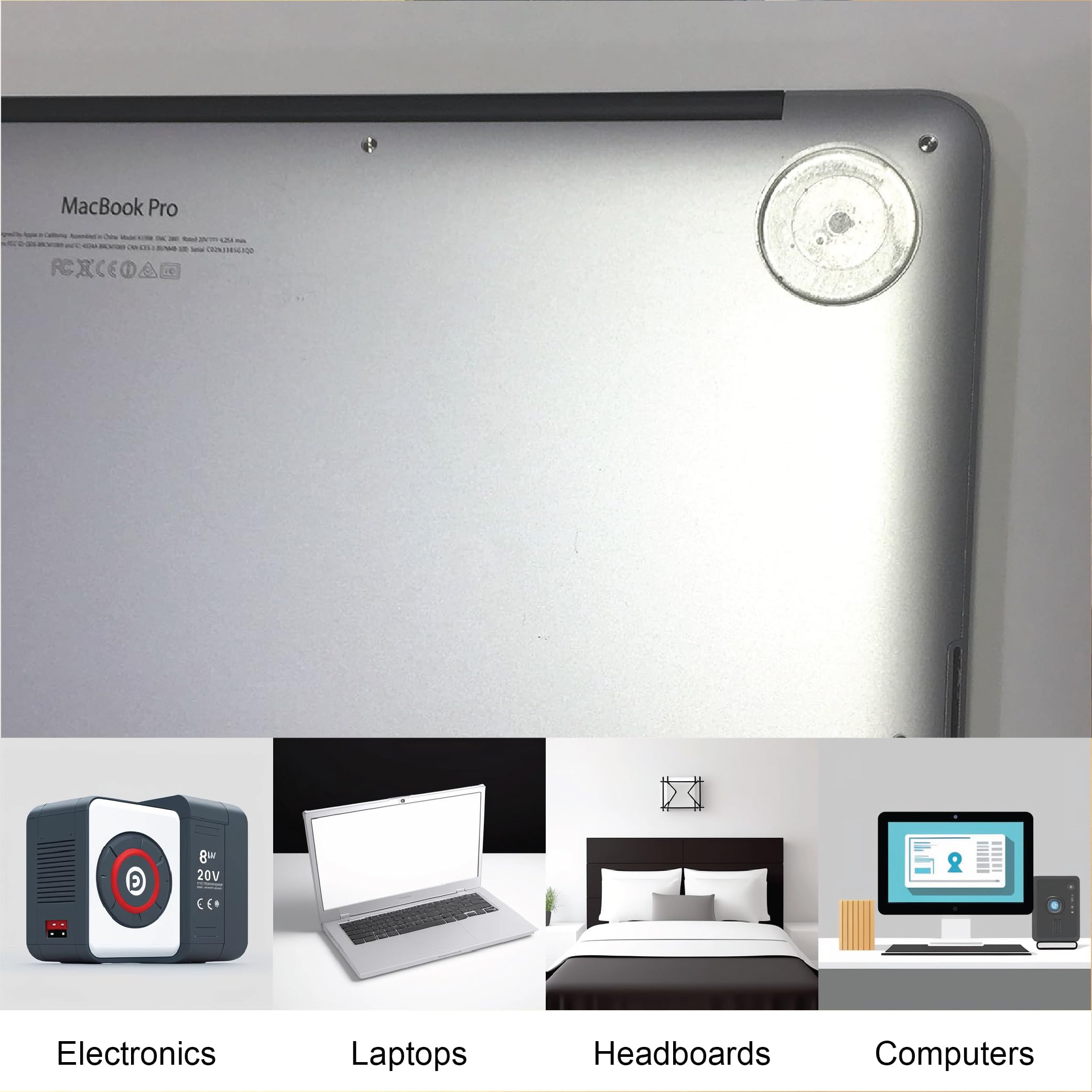 1 Inch Clear Adhesive Bumpers Combo Pack (Square, Circle) - Made in USA - Set of 23 Transparent Glass Protective Pads, Self Stick Rubber Pads for Glass Table Top, Furniture Feet, Picture Frames