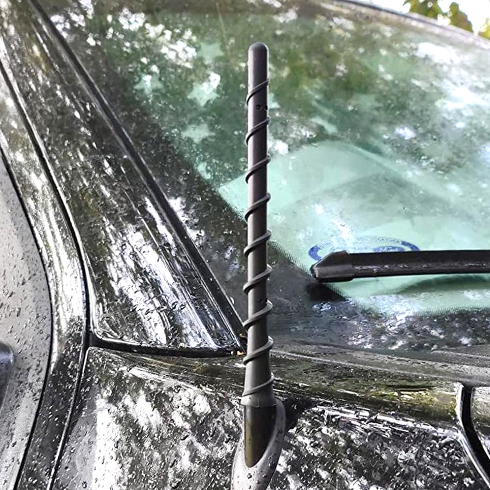 VOFONO 7 Inch Antenna Compatible with 2000-2021 Toyota Tundra Tacoma, Spiral Flexible Rubber Antenna Replacement