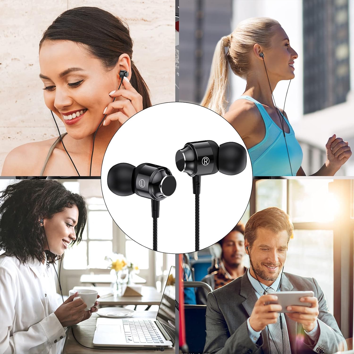 (2Packs) Wired Headphones for iPhone 14 Pro Earbuds with Built-in Microphone & Volume Control.Earphones Compatible with iPhone 14 13 12 11 Pro Max/X XS Max XR/8 7 Plus