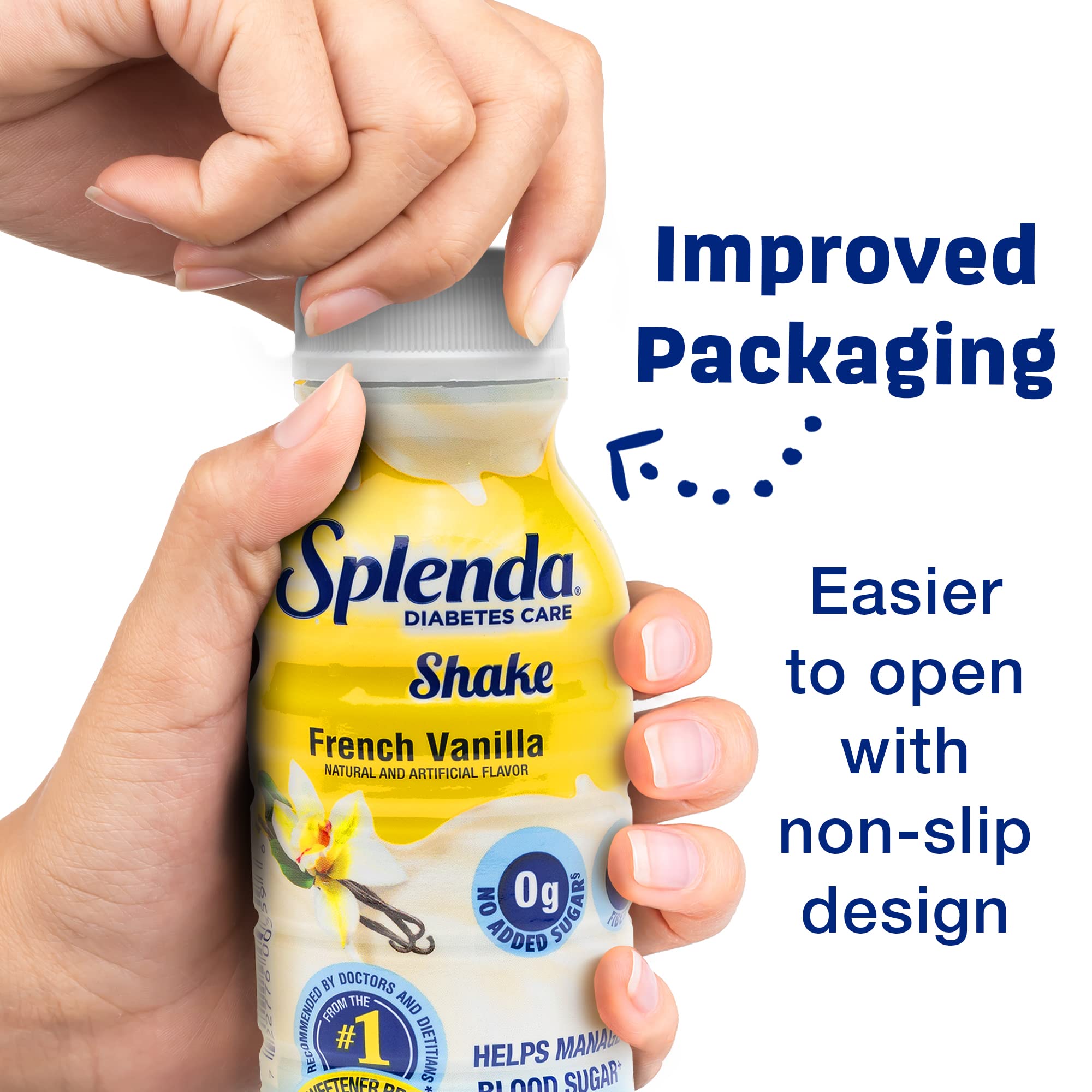 SPLENDA Diabetes Care Shakes - Meal Replacement Shake, French Vanilla, 8 Fl Oz (Pack of 24)