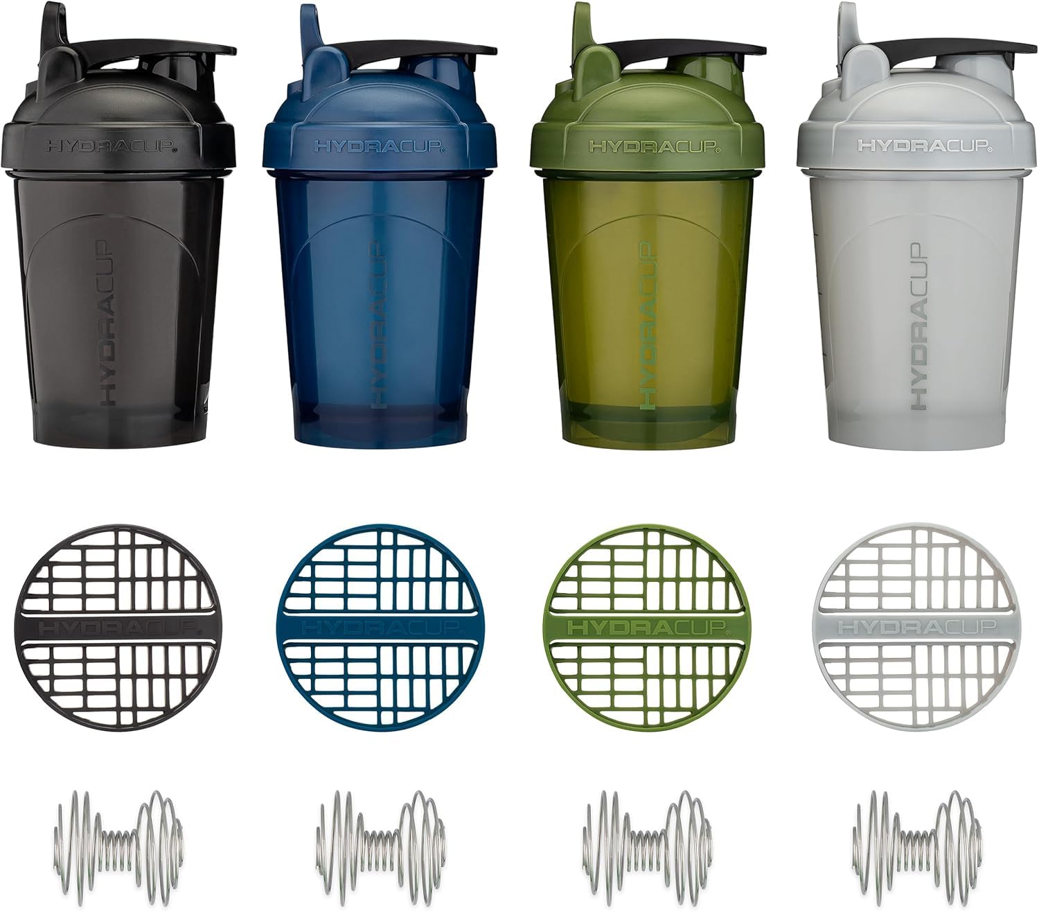 Hydra Cup - 4 PACK- 20 OZ Protein Shaker Bottles for Protein Mixes, Shaker Cups for Protein Shakes, Small Shaker Bottle Pack, Shaker Cup, Shakers for protein Shakes