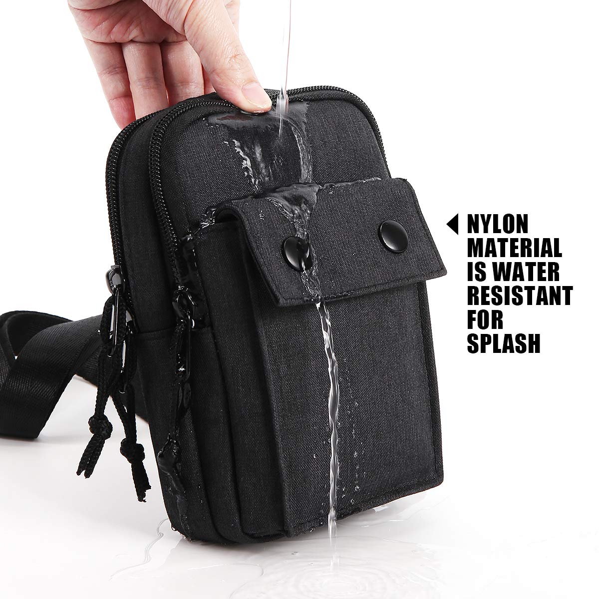 YIPINU Small Crossbody Bag for Men and Women - Upgraded RFID Blocking Shoulder Messenger bag, Stylish and Easy to Carry