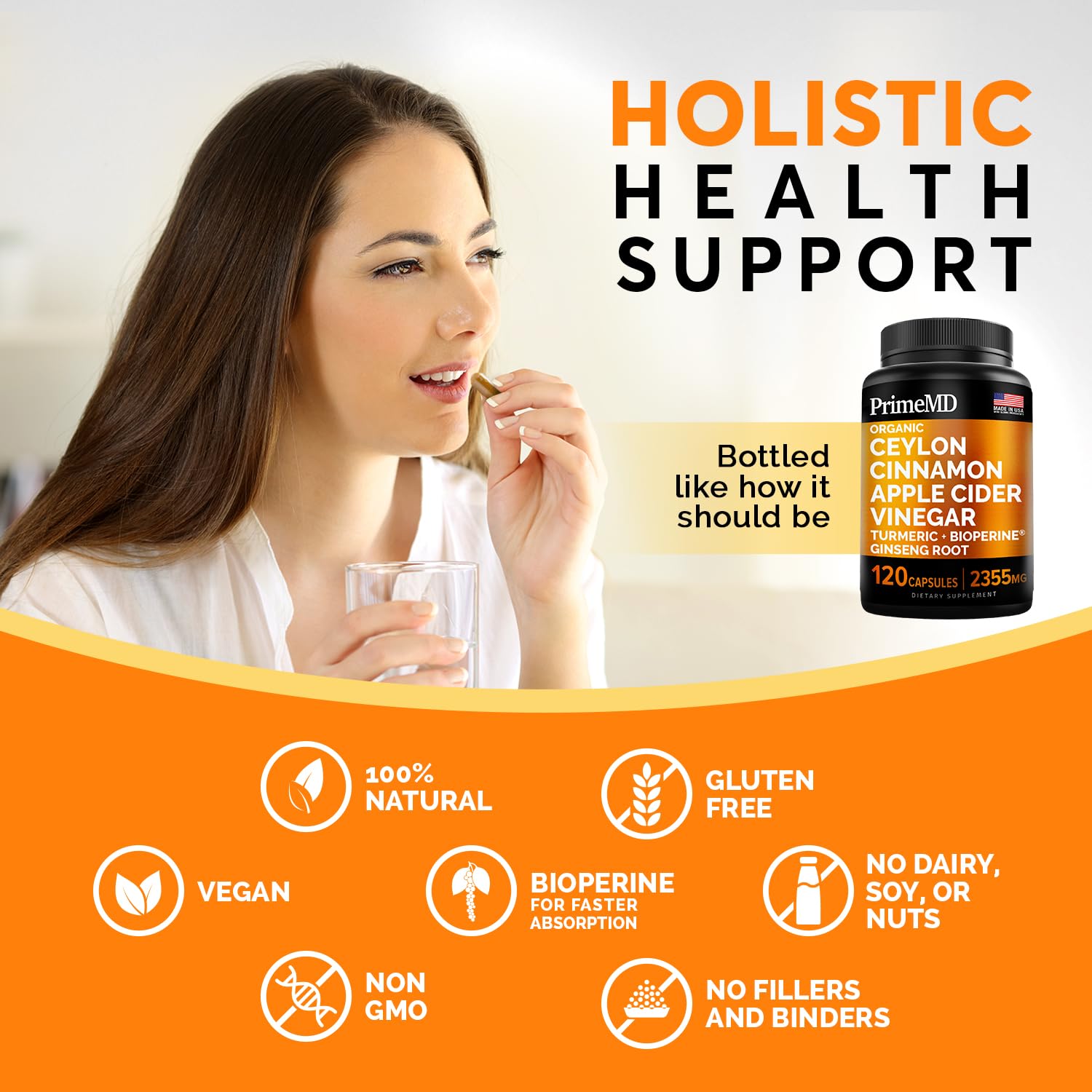 5-in-1 Ceylon Cinnamon (120ct), 4-in-1 Biotin Collagen Keratin Saw Palmetto (2 fl oz - 3 Pack) & 6-in-1 Maca Root Ashwagandha (120ct) Bundle - Energy, Mood, Hair, Skin & Immune Support Supplement