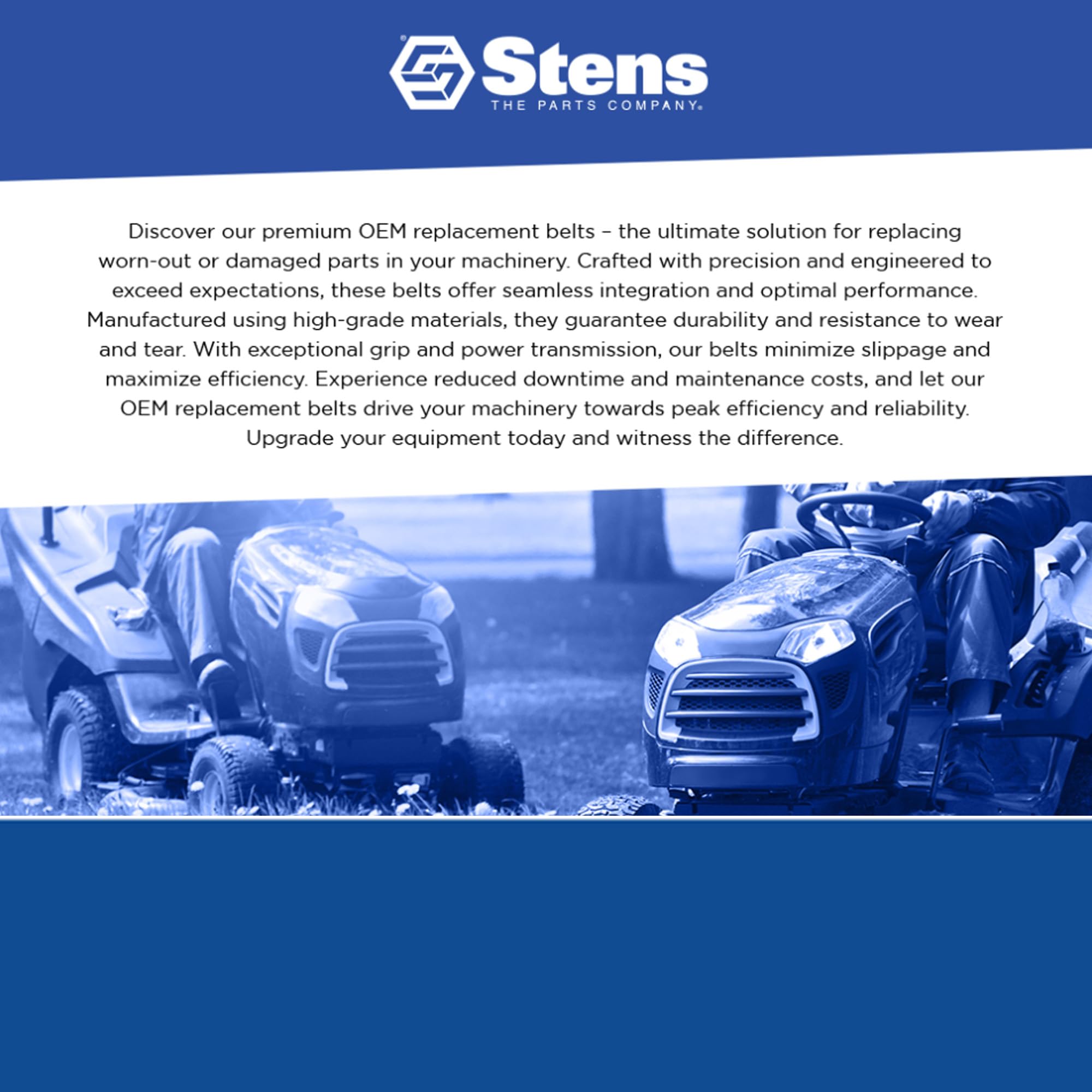 Stens New OEM Replacement Belt for Cub Cadet Most i1042, i1046 and i1050 Series mowers 754-04134, 954-04134