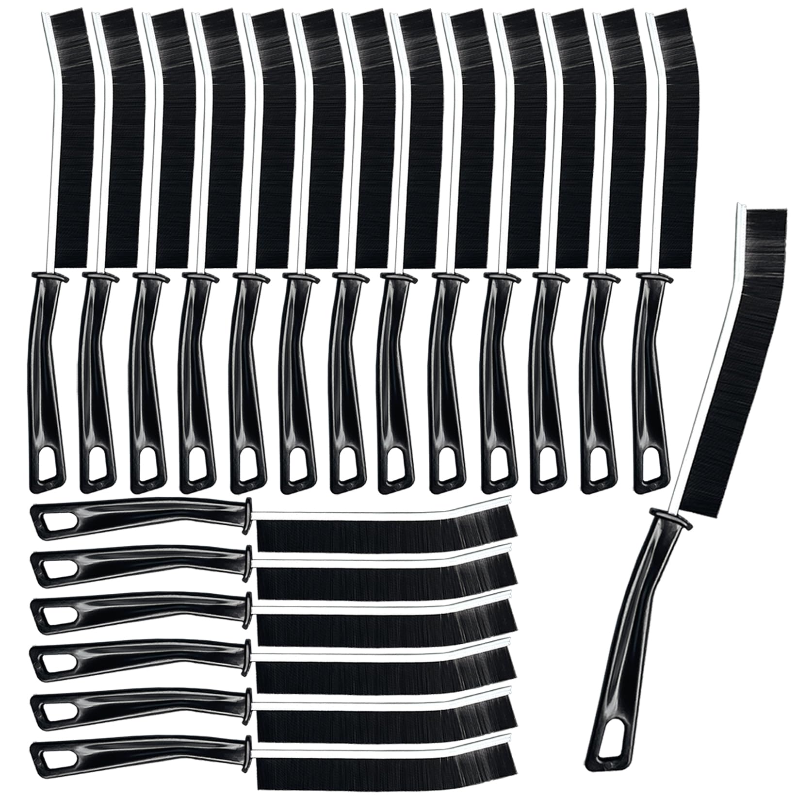 20 Pcs Crevice Cleaning Brush, Bathroom Gap Brush, Grout Cleaner Brush Hard Bristle Crevice Cleaning Brush,Clean The Dead Corners of Bathroom Kitchen Tiles