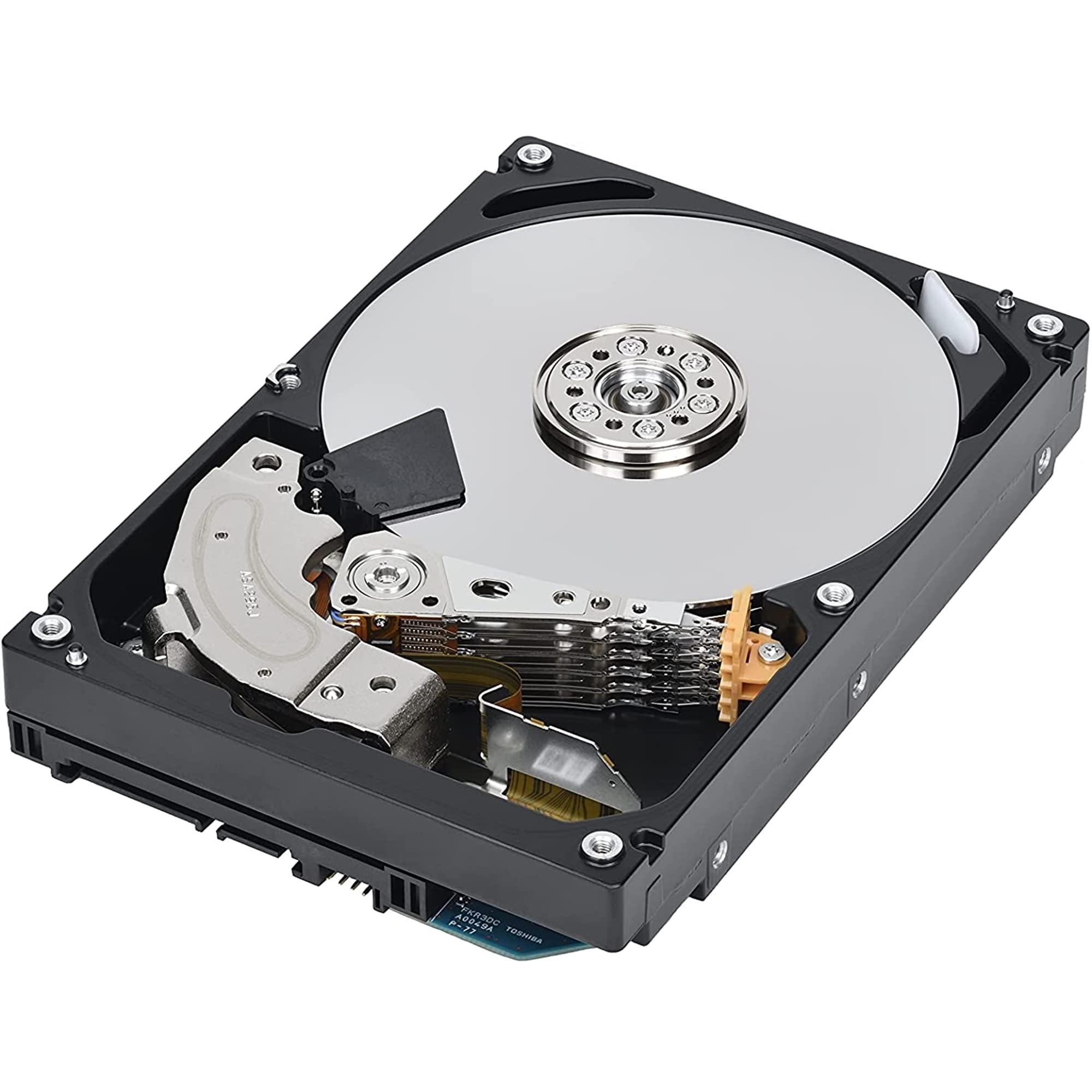 Toshiba N300 8TB NAS 3.5-Inch Internal Hard Drive - CMR SATA 6 GB/s 7200 RPM 256 MB Cache - HDWG480XZSTA, Silver
