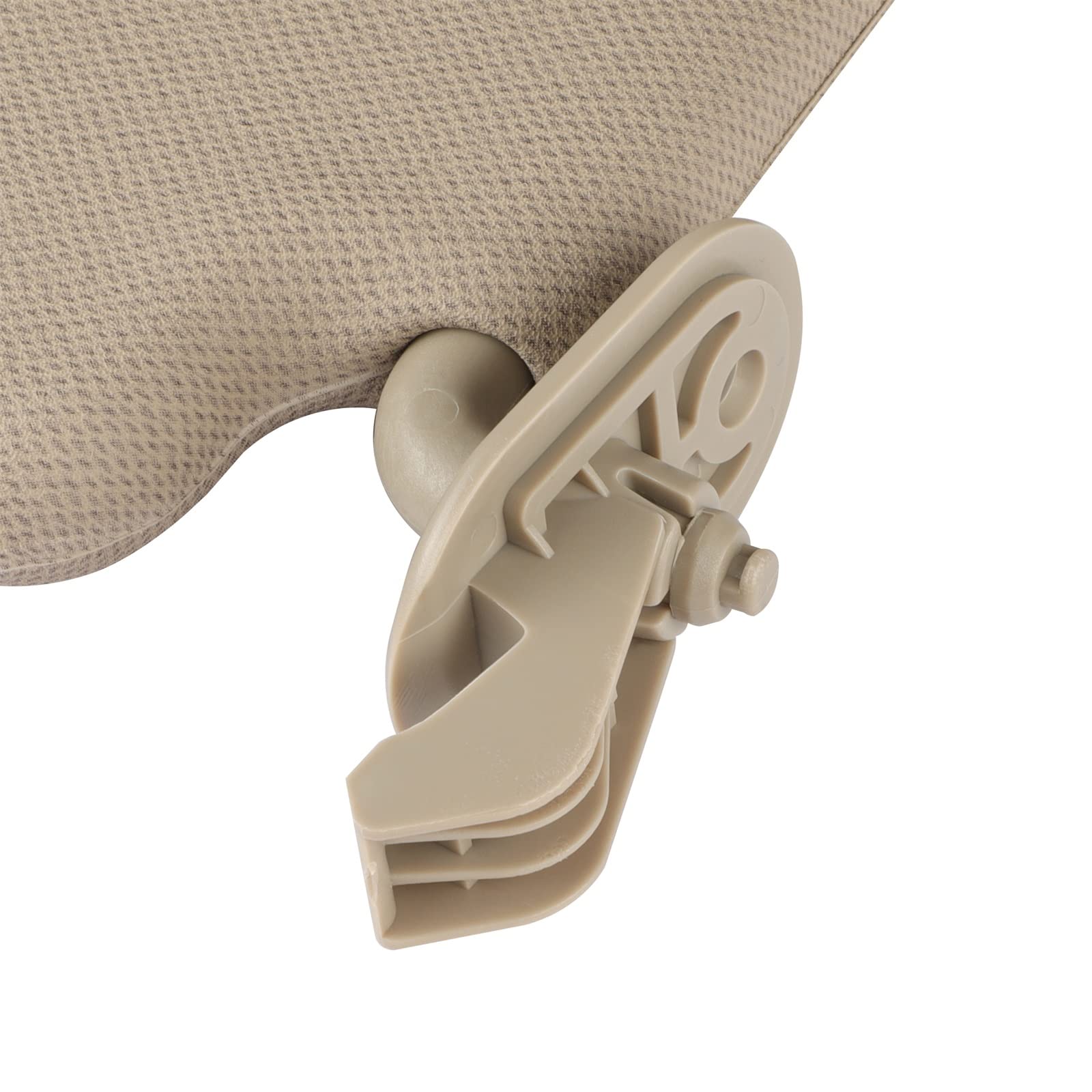 SCITOO Left Driver Side Beige Car Sun Visor Assembly Replacement fit for 2011-2014 for Hyundai Elantra without Sunroof