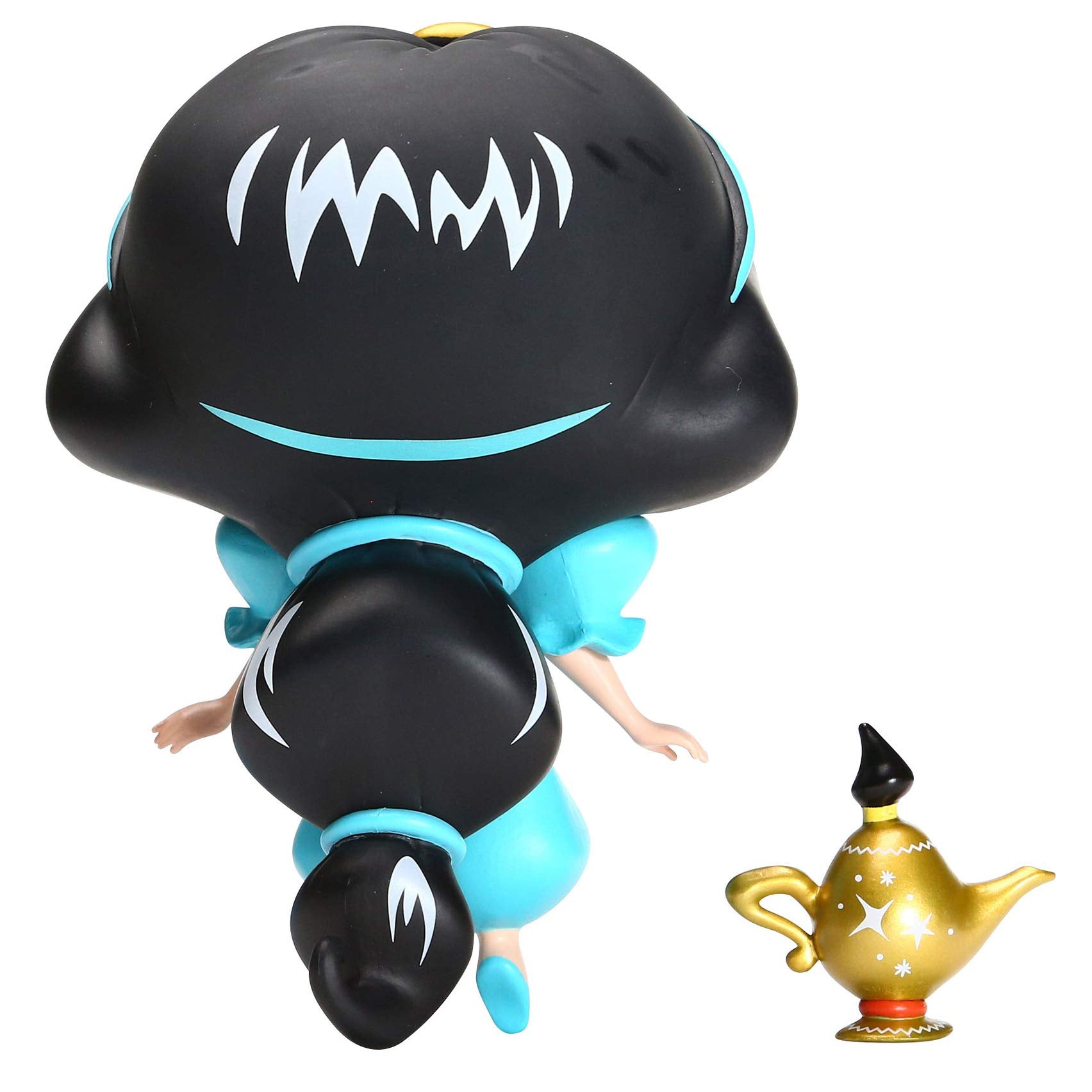 Enesco The World of Miss Mindy Aladdin Jasmine and Mini Gold Genie Vinyl Figurine, 6.25 Inch, Multicolor