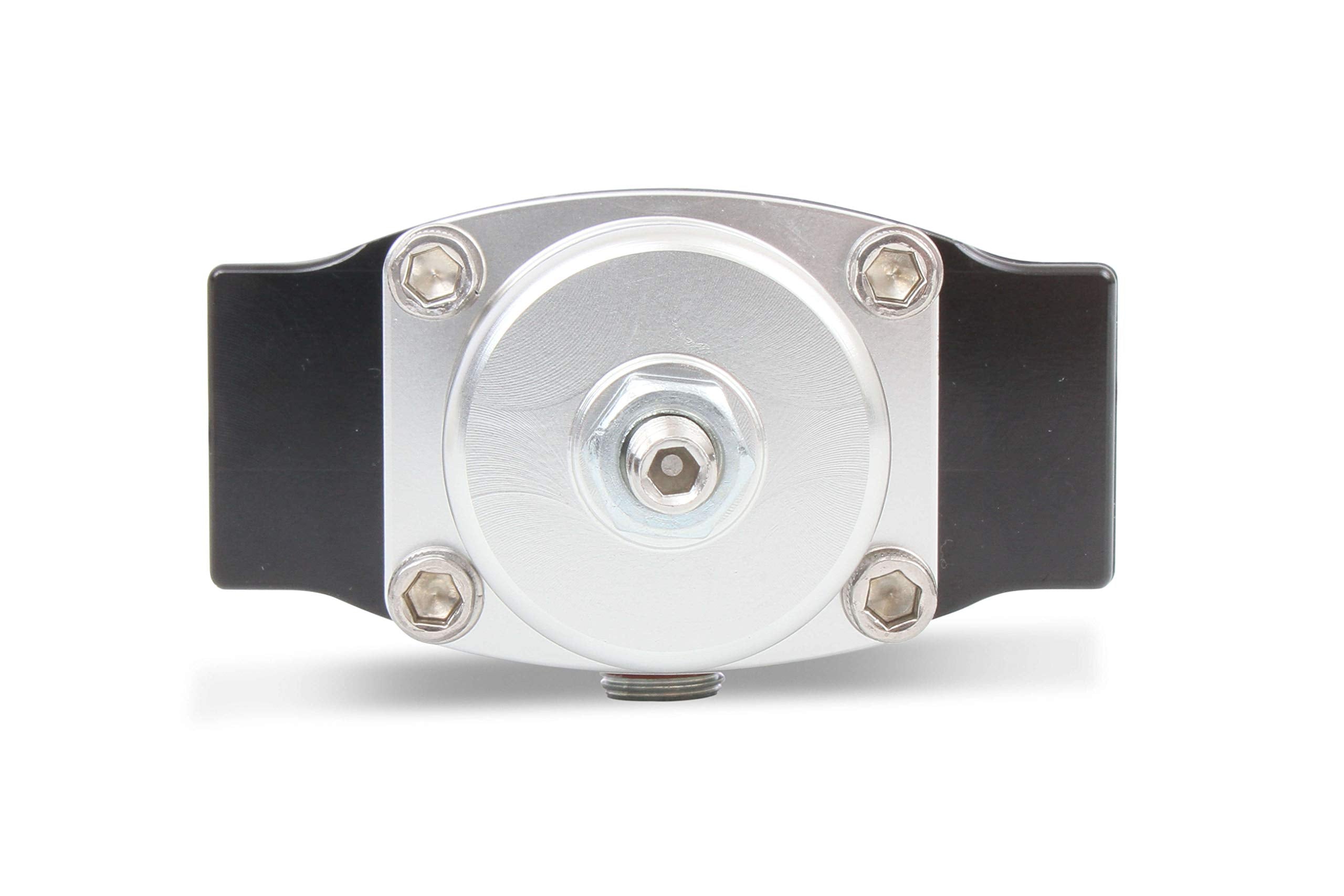 Holley 12-841 4.5-9 PSI Adjustable Bypass Billet Fuel Pressure Regulator with 3/8" NTP Ports, Black