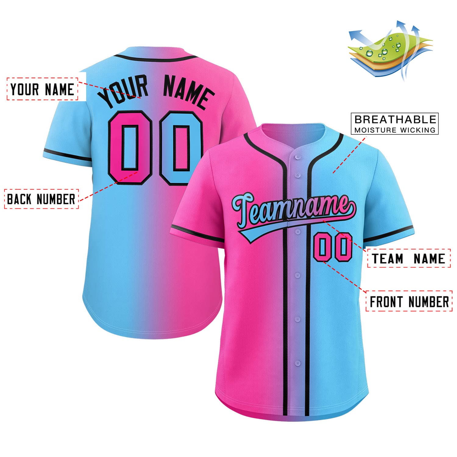 Custom Baseball Jersey Stitched Personalized Baseball Shirts Sports Uniform for Men Women Boy