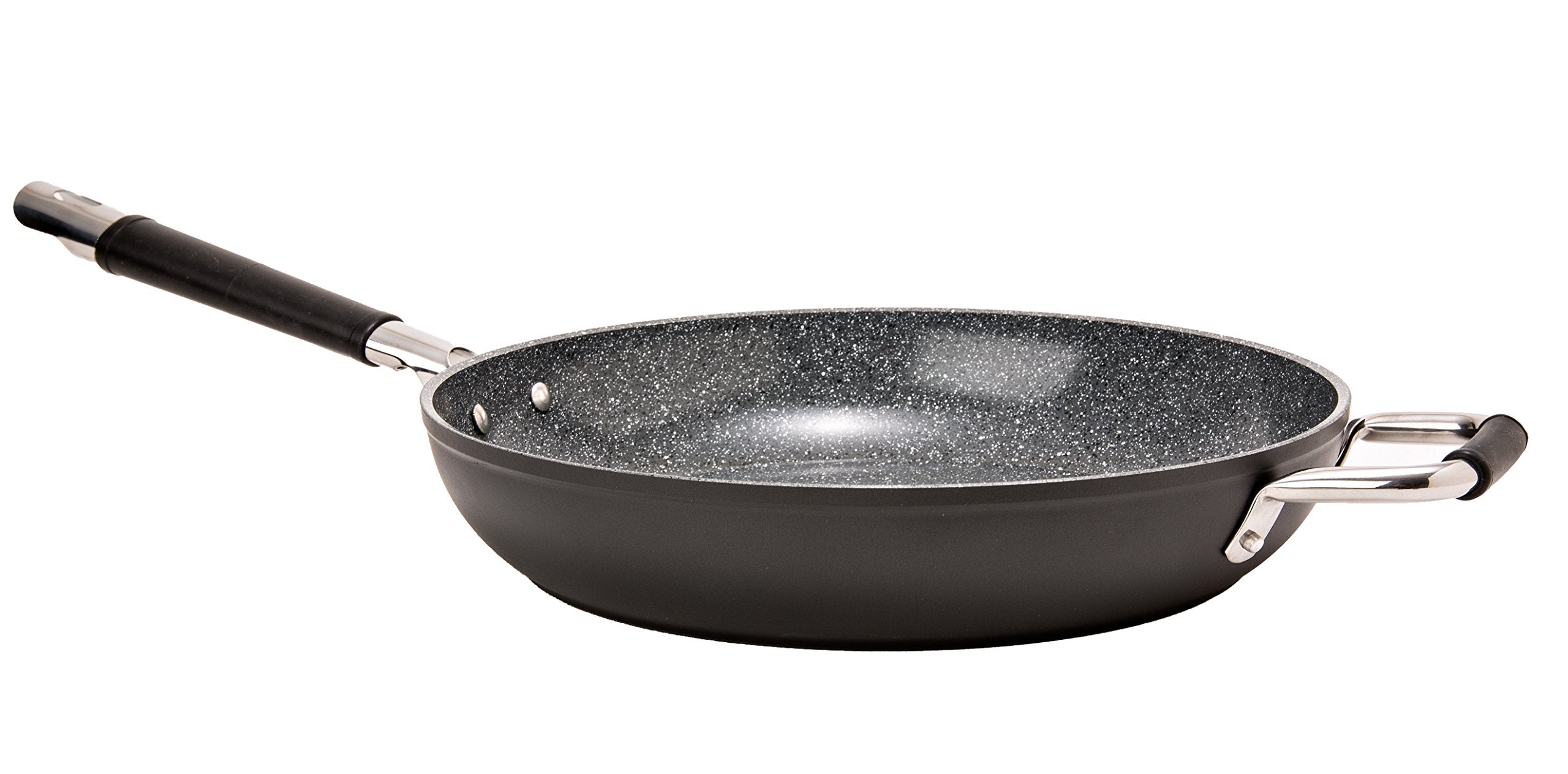 DaTerra Cucina 13” Nonstick Frying Pan | Made in Italy | PTFE, Cadmium, Lead and PFOA free proprietary nontoxic ceramic coating