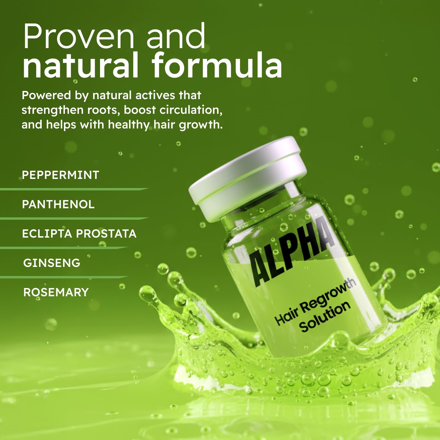 AlphaInfuse™ Scalp Nourishing Serum for Men – Ginseng & Eclipta Botanical Blend for Fuller-Looking, Thicker-Looking Hair and Healthy Scalp – 32ml – 2 Month Supply