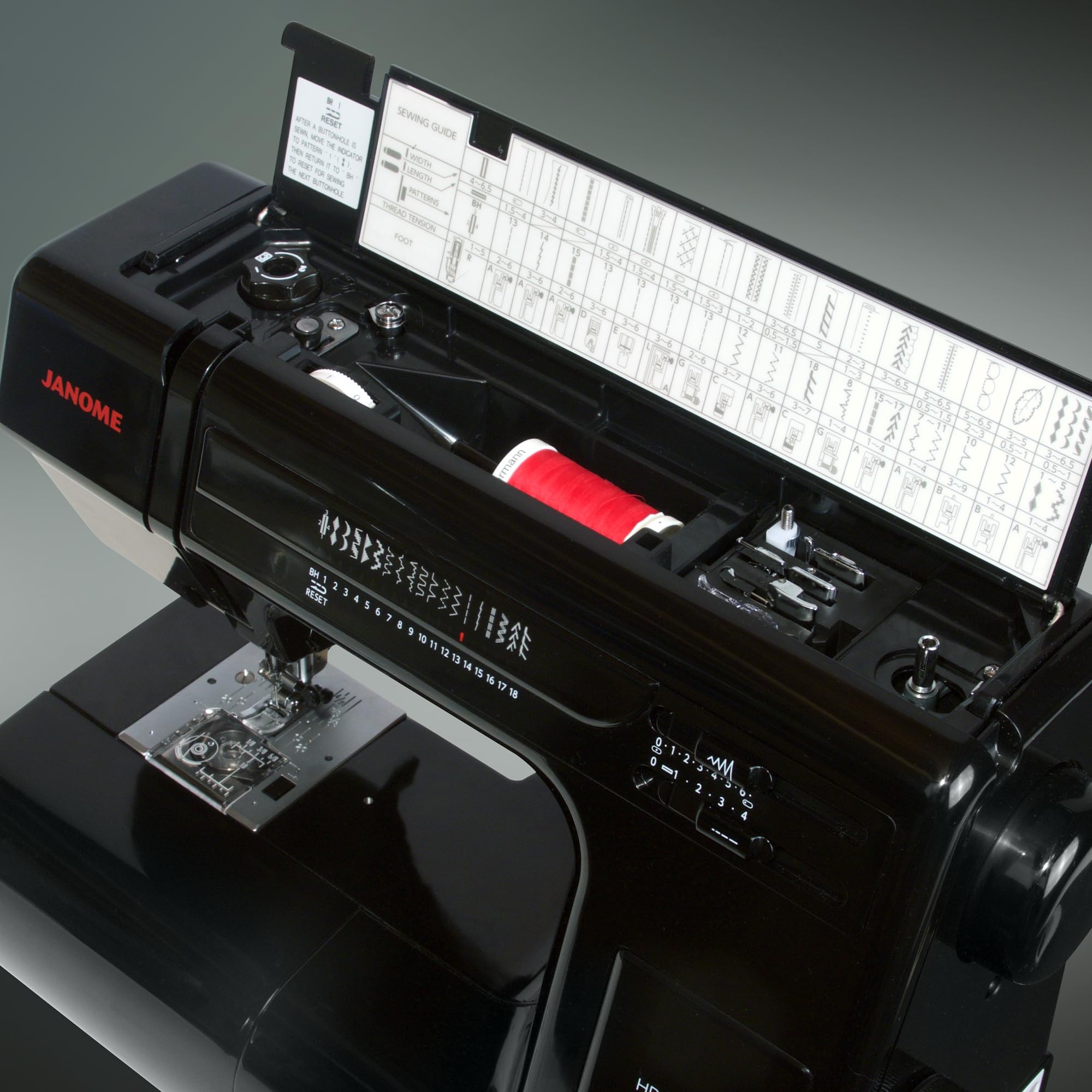 Janome Heavy Duty HD-3000 Black Edition Sewing Machine with Bonus 6 Piece Quilting Kit