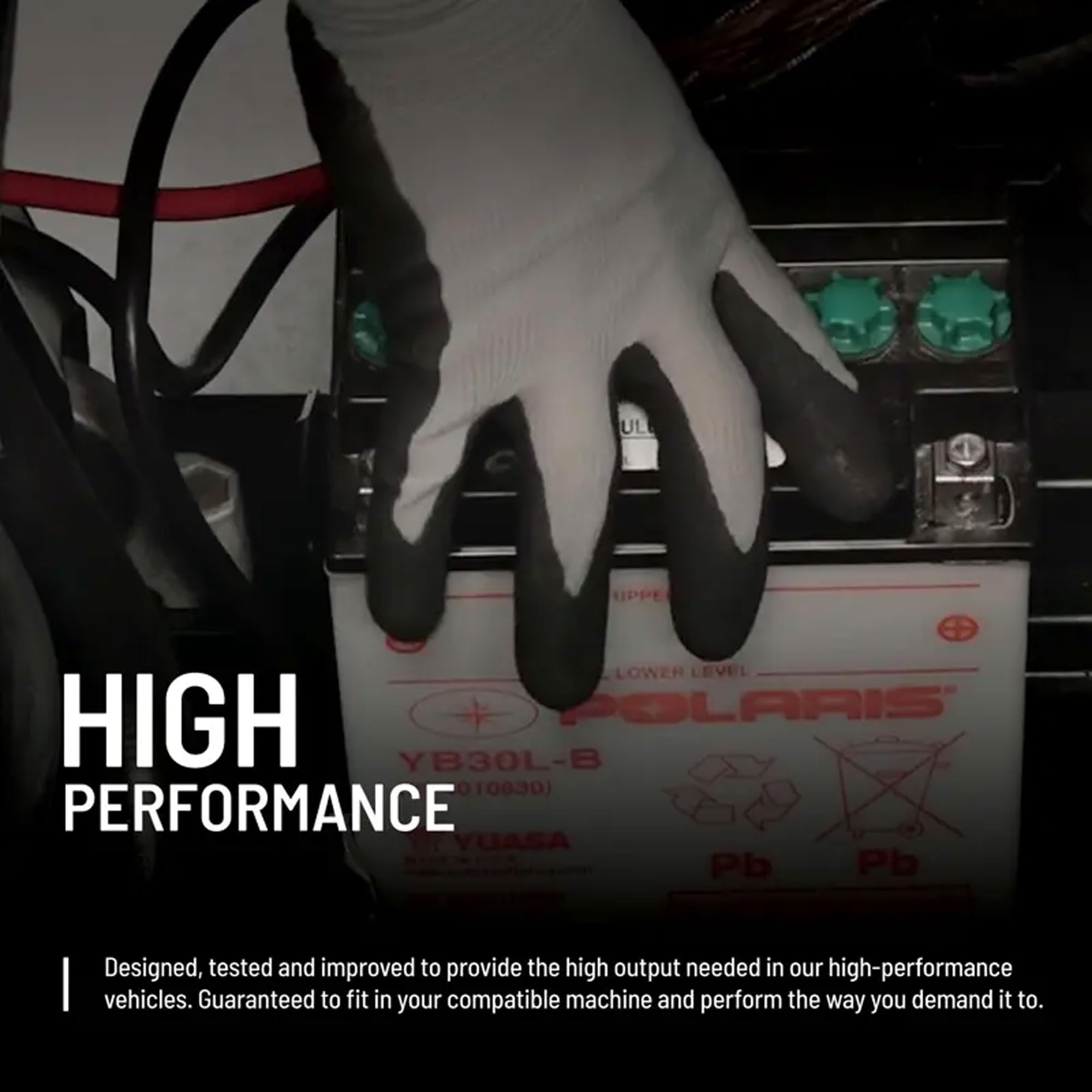 Polaris 12V 14Ah Sealed Rechargeable Battery for Specific Sportsman, Scrambler, ATP, Trail Boss, RANGER EV Models and More, ETX15, 190A CCA, Spill Proof, Maintenance Free UTV, ATV Battery - 4011138