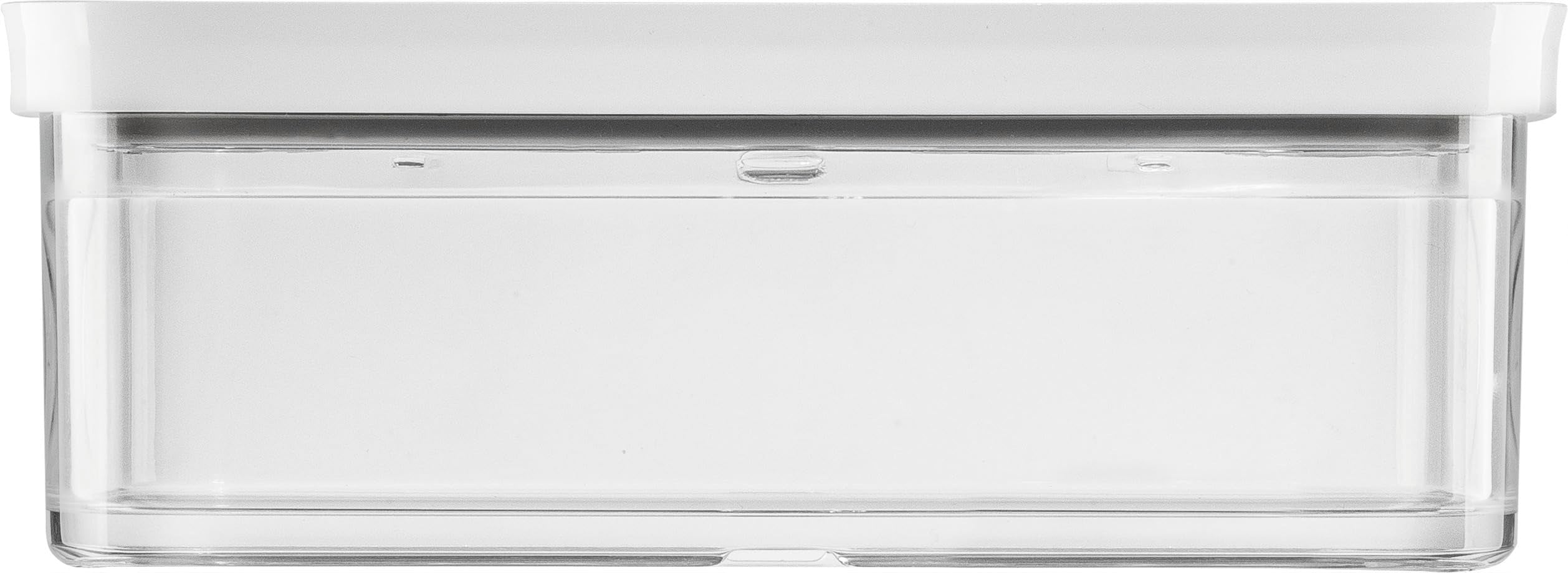 ZWILLING FRESH & SAVE CUBE Storage Container, Size M, Modular & Stackable Container, Airtight & Vacuum Storage, Dishwasher Safe, Transparent