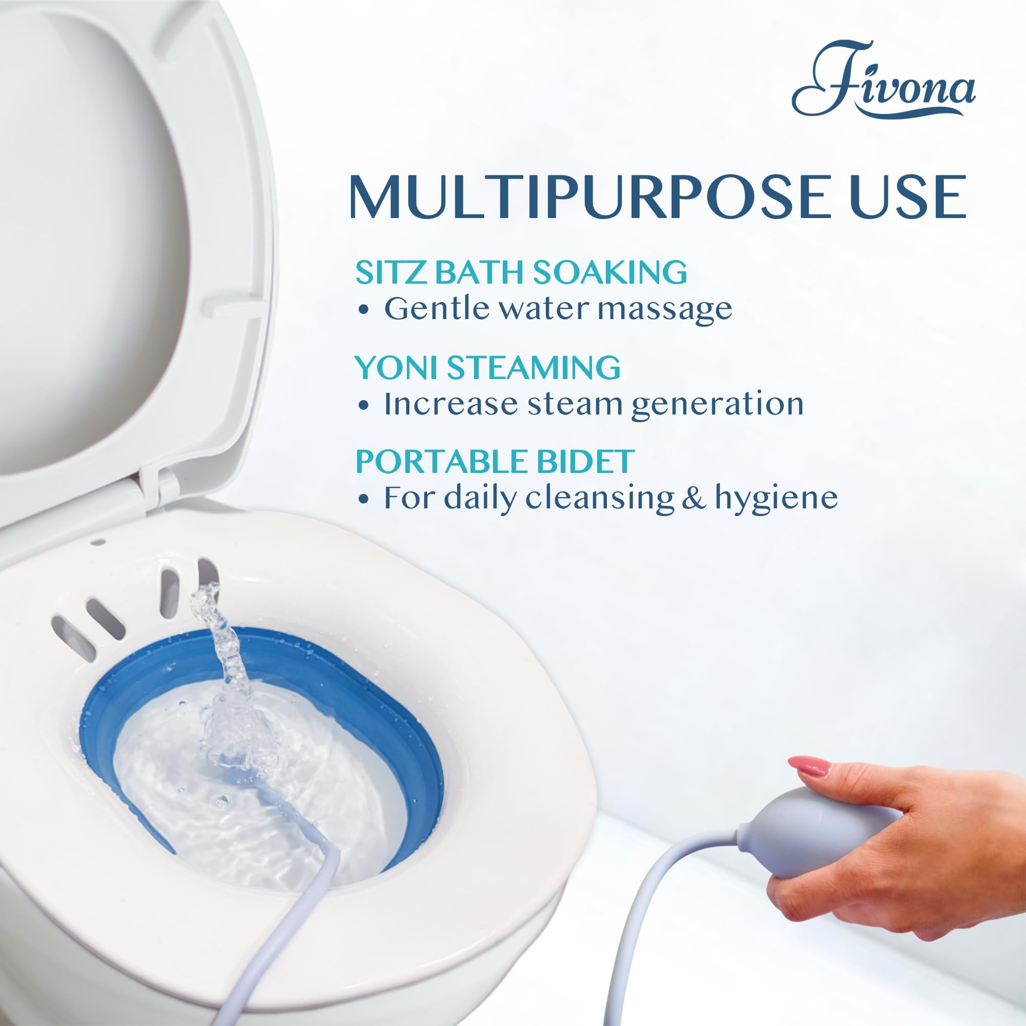 Sitz Bath Flusher Tube for for Sitz Bath Seat with Pump and Sprayer | Flush Hose for Portable Bidet