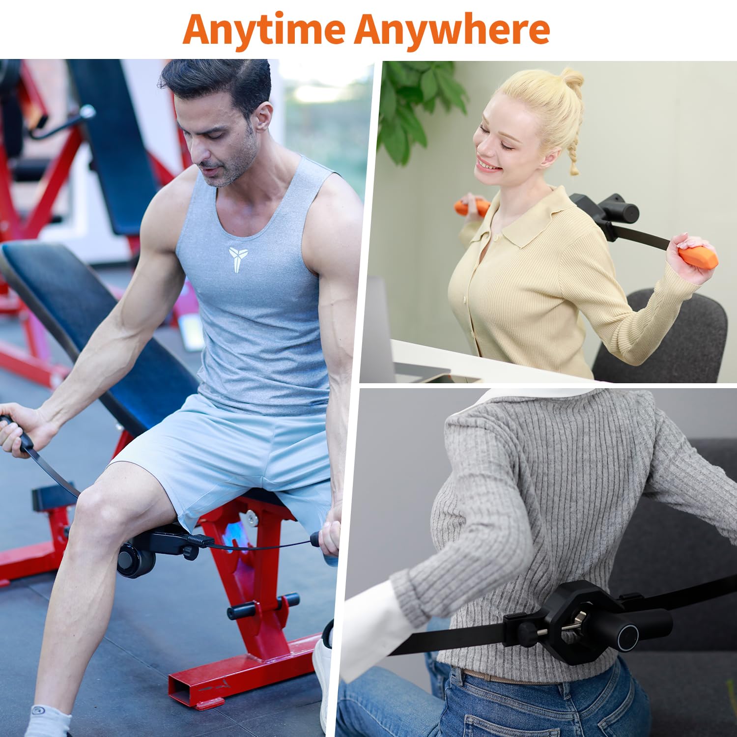 GREENTEC Massage Buddy Holder – Ergonomic Extension Handle + Tension‑Core Flexible Arms for Deep Tissue Relief – Full‑Body Access Without Strain