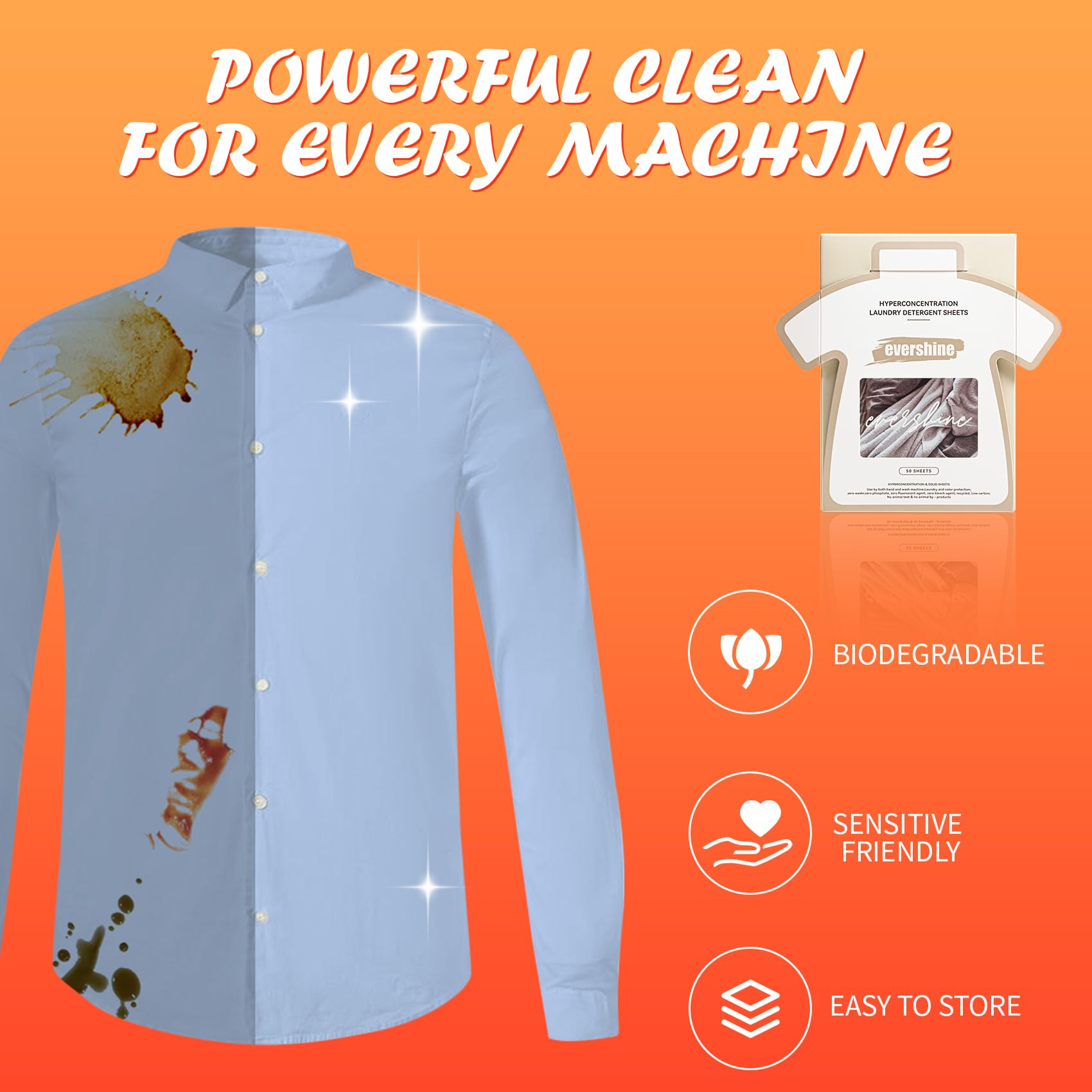 Laundry Detergent Sheets 100 Loads(50 Sheet),Travel Laundry Detergent Sheet,Eco-Friendly Hyperconcentraction Laundry Detergent Sheets,No Plastic Washer Sheets,Fresh Linen Scent,Laundry Soap Sheets