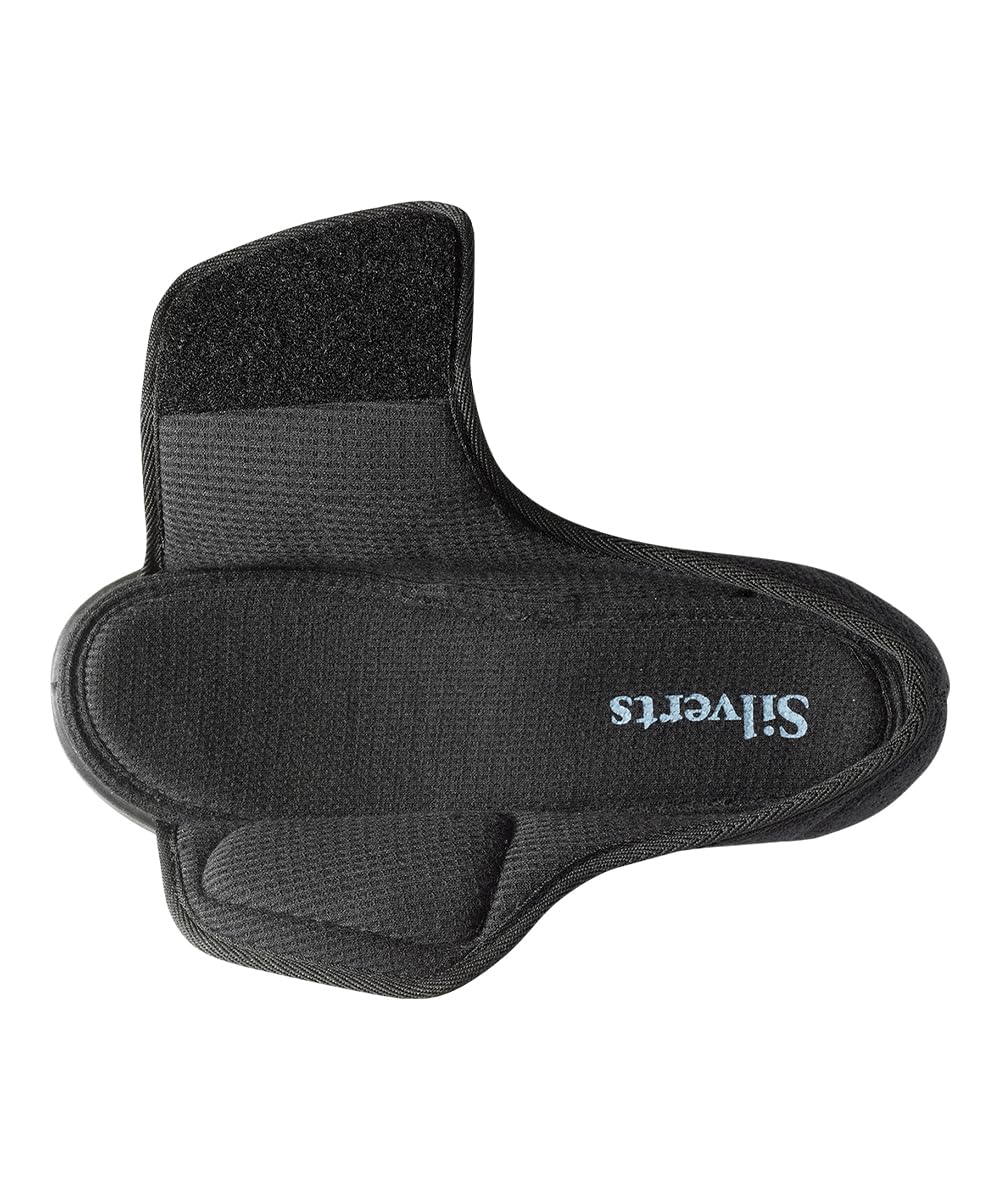 Silverts Diabetic Shoes for Women Wide Width, Diabetic Slippers for Women Wide Width, Shoes for Edema and Swollen Feet, Slippers for Elderly to Prevent Falls - Black/Black 9