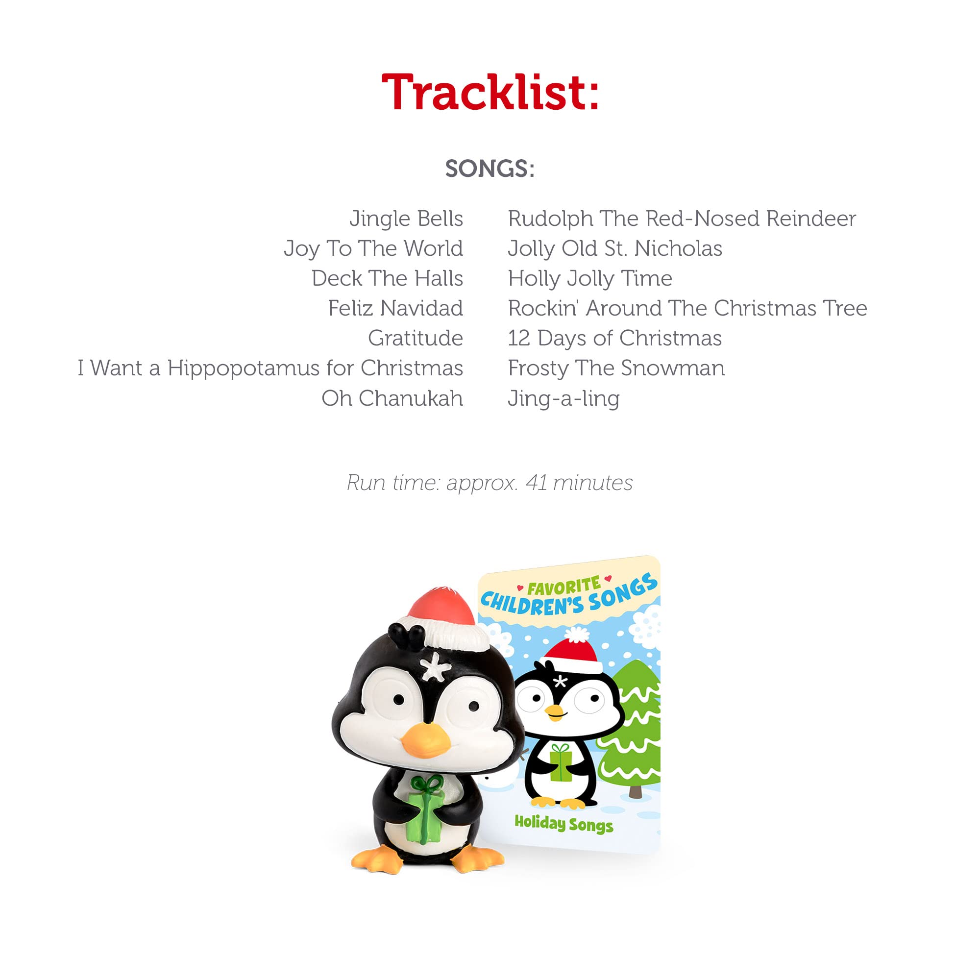 Tonies Penguin Audio Play Character with Holiday Songs - Volume 1 Multicolor