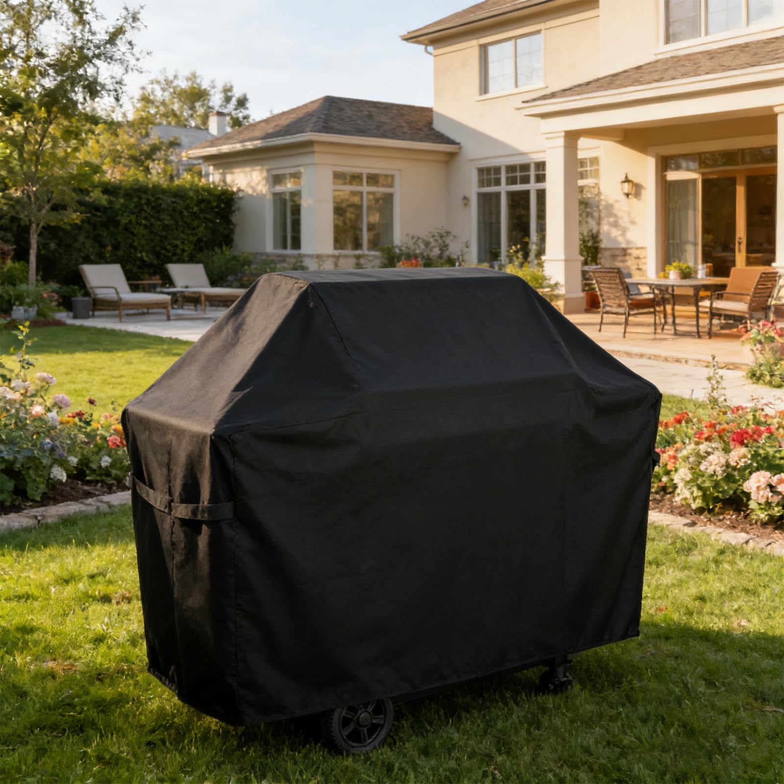 Grill Cover for Nexgrill Neevo 720 Smart Grill,for Nexgrill 720-0888/720-0830,52" L x 24" W x 43" H 600D Heavy Duty Waterpoorf Outdoor Fade Resistant BBQ Grill Cover for Nexgrill Neevo