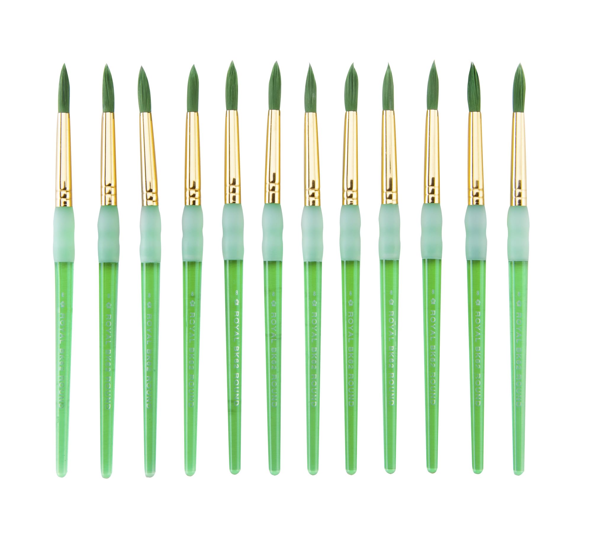 Royal Brush Big Kids Choice Paint Brush, Round, Size 8, Pack of 12 - 1300673