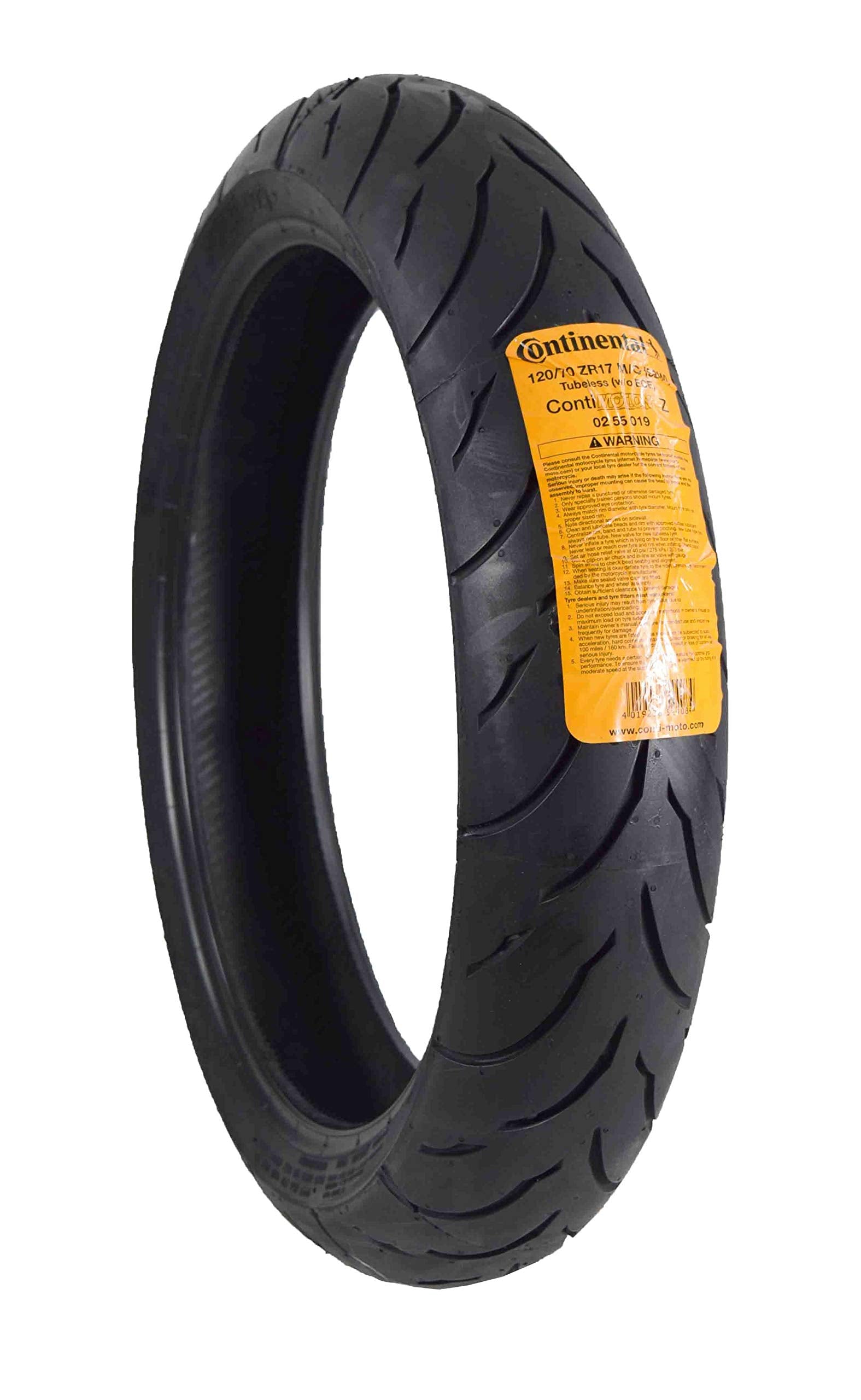 CONTINENTAL MOTION Tire Set 120/70zr17 Front & 190/50zr17 Rear 190 50 17 120 70 17 2 Tire Set by CONTINENTAL