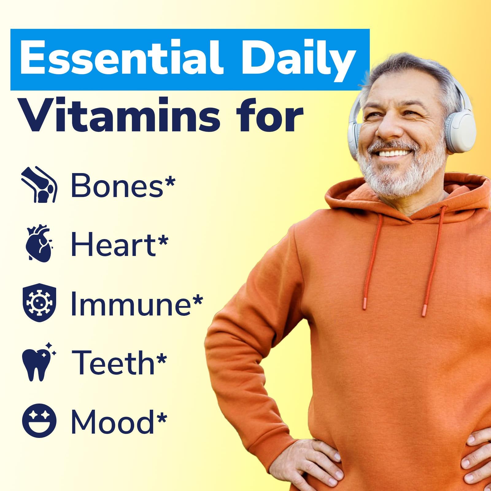 Vitalibre Vitamin D3 K2 Supplement, 10000 IU D3 / 200 mcg K2 MK7, Calcium Absorption, Bone, Heart, Immune & Mood Support, Enhanced Absorption, No Soy, Easy to Swallow, 90 Softgels