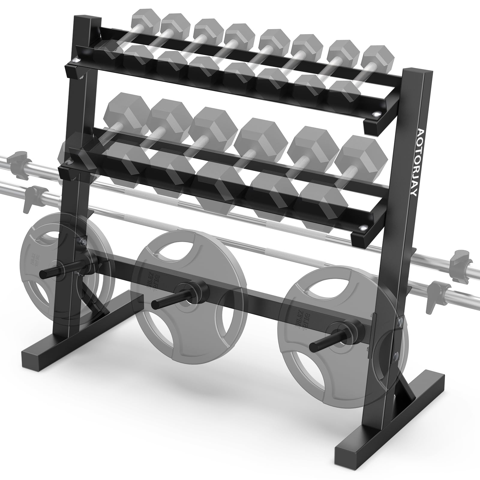 AOTORJAY Dumbbell Rack Home Gym Weight Rack Dumbbell Storage Rack Multi-layer Weights Holder