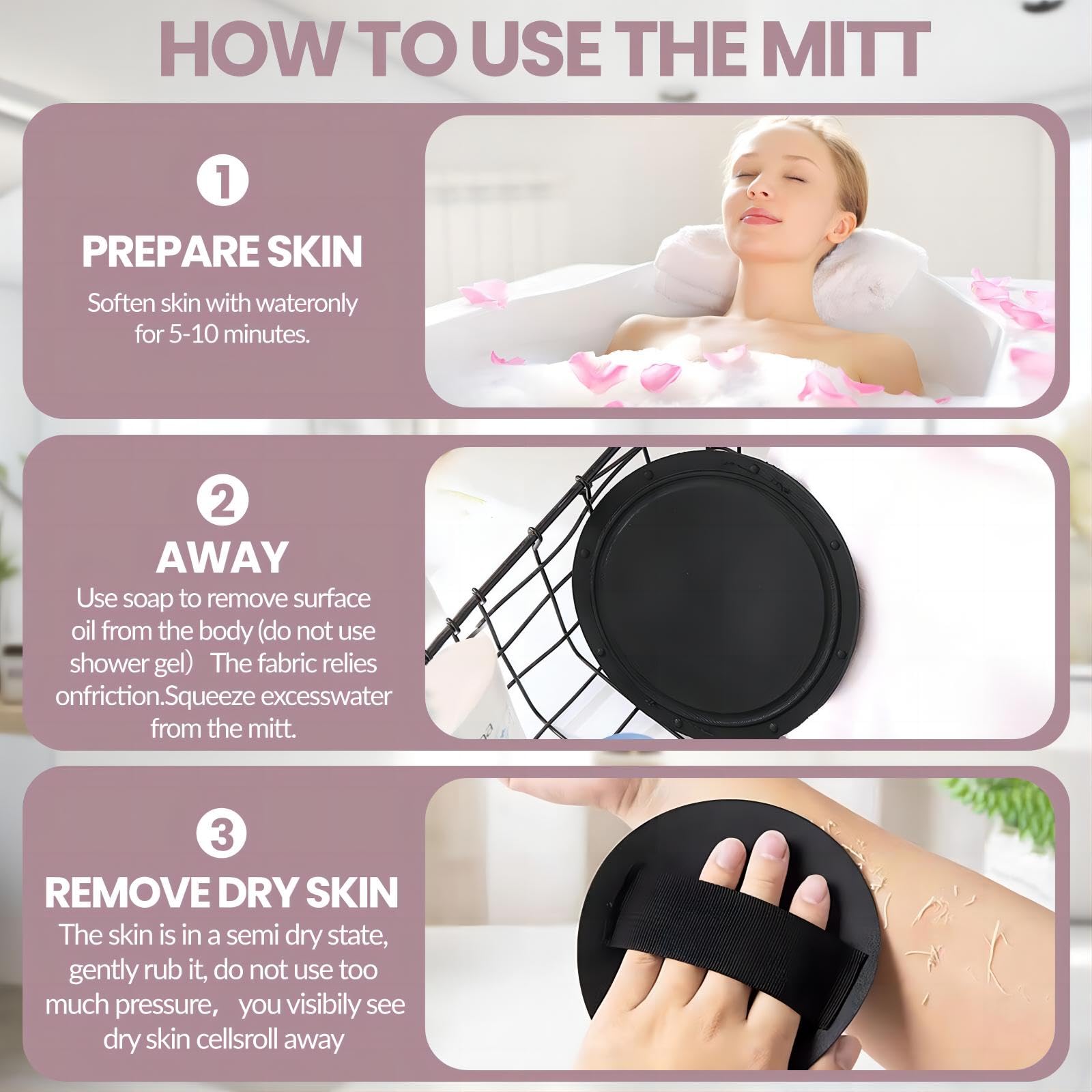 Keesa exfoliating Glove,Body Scrub Gloves, Glove exfoliator for Body,exfoliating Body Scrubber,exfoliating mitt for Shower Glove,exfoliating mitt,exfoliating Body Scrubber(1pc)