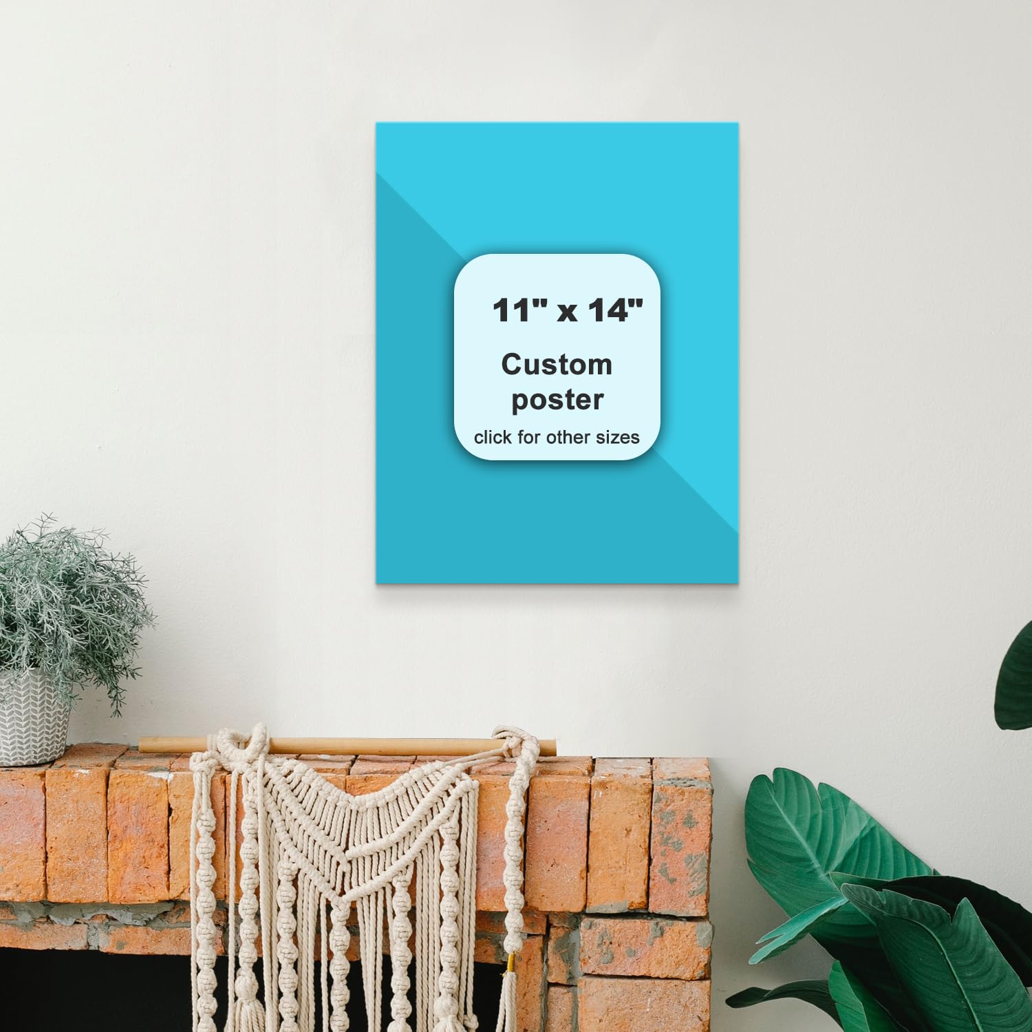 Custom Canvas Prints with Your Photos,Customized Poster Prints,Personalized Canvas Pictures Wall Art,Halloween and Christmas Gifts for Family and Friends (11''W X 14''H)